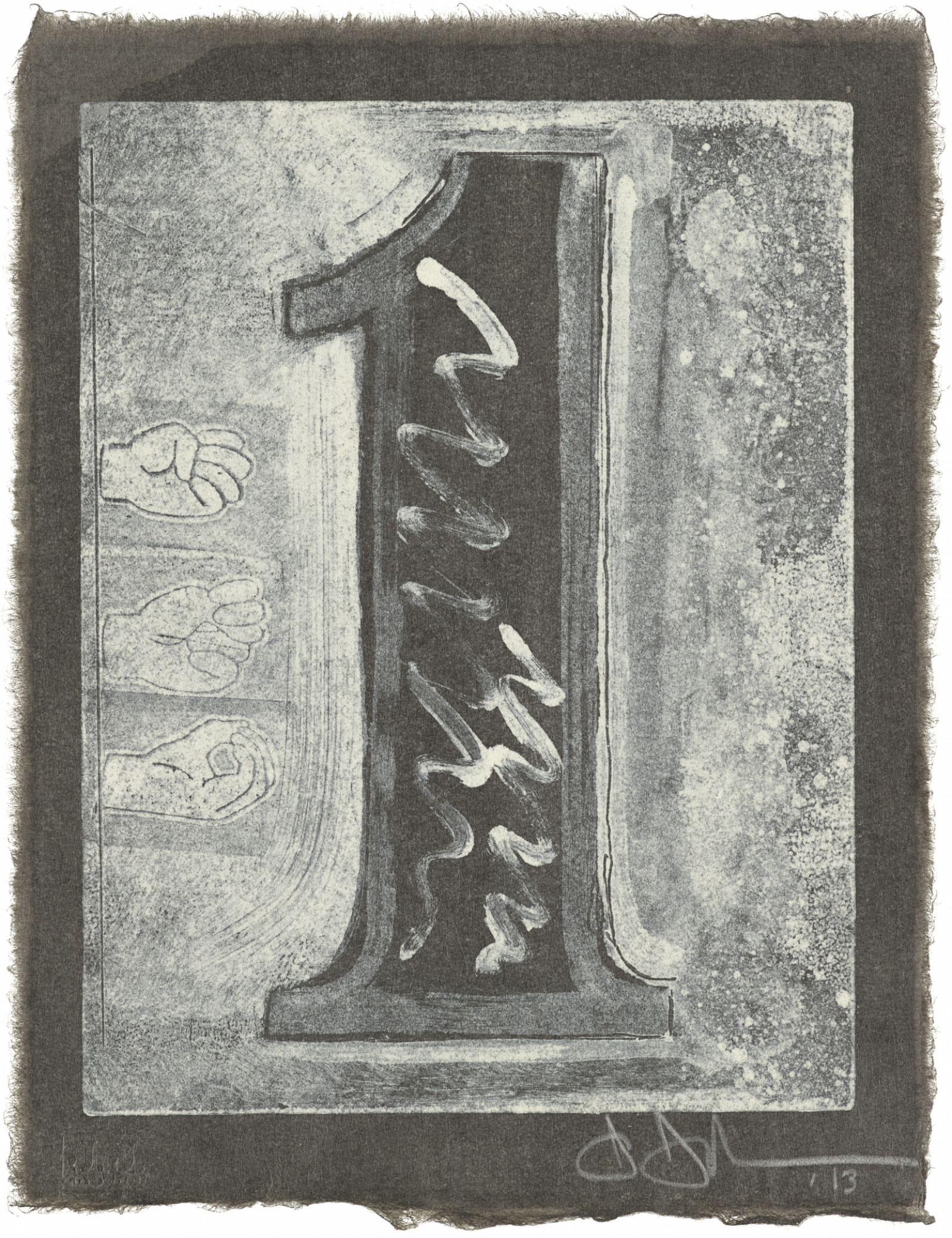 Print by Jasper Johns, , dated 2013
