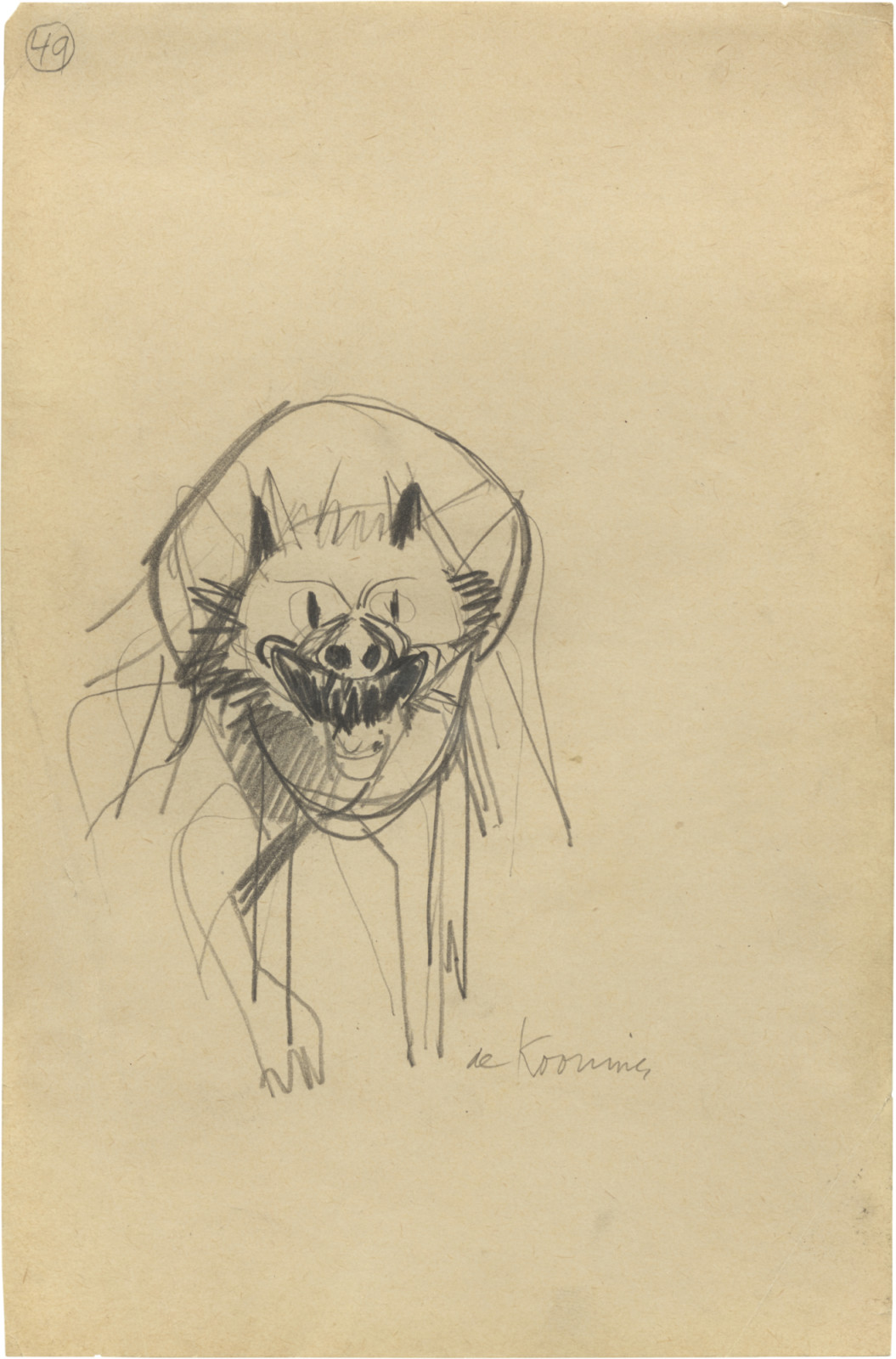 Drawing, dated c. 1949–53