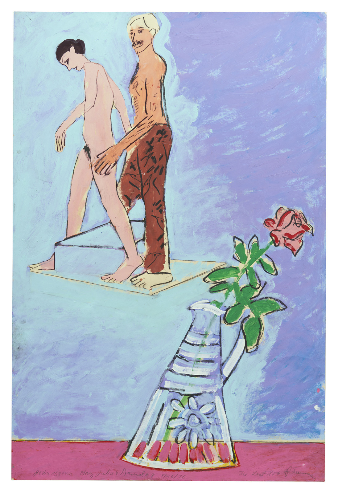 Drawing by Joan Brown, , dated 1976
