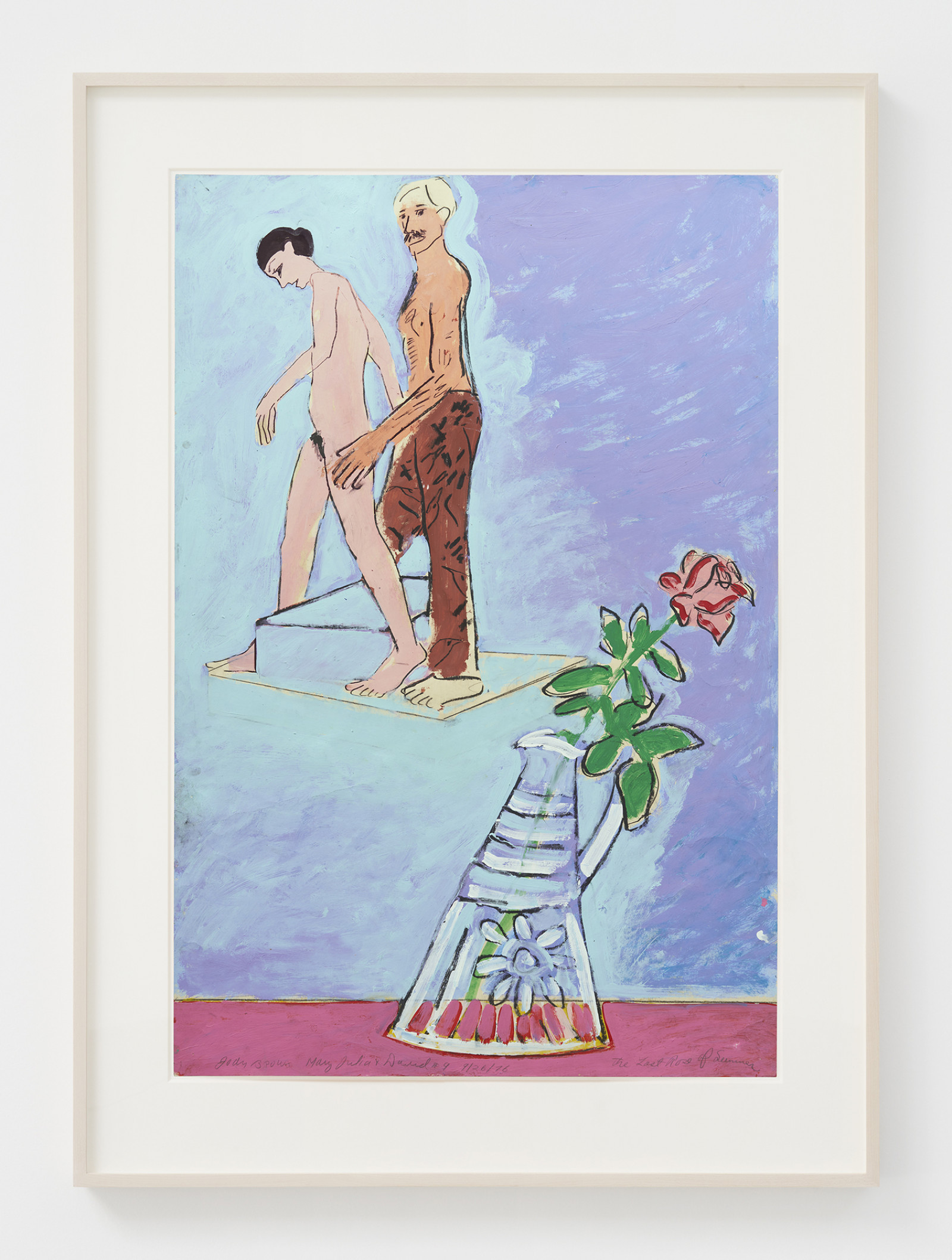 Drawing by Joan Brown, , dated 1976