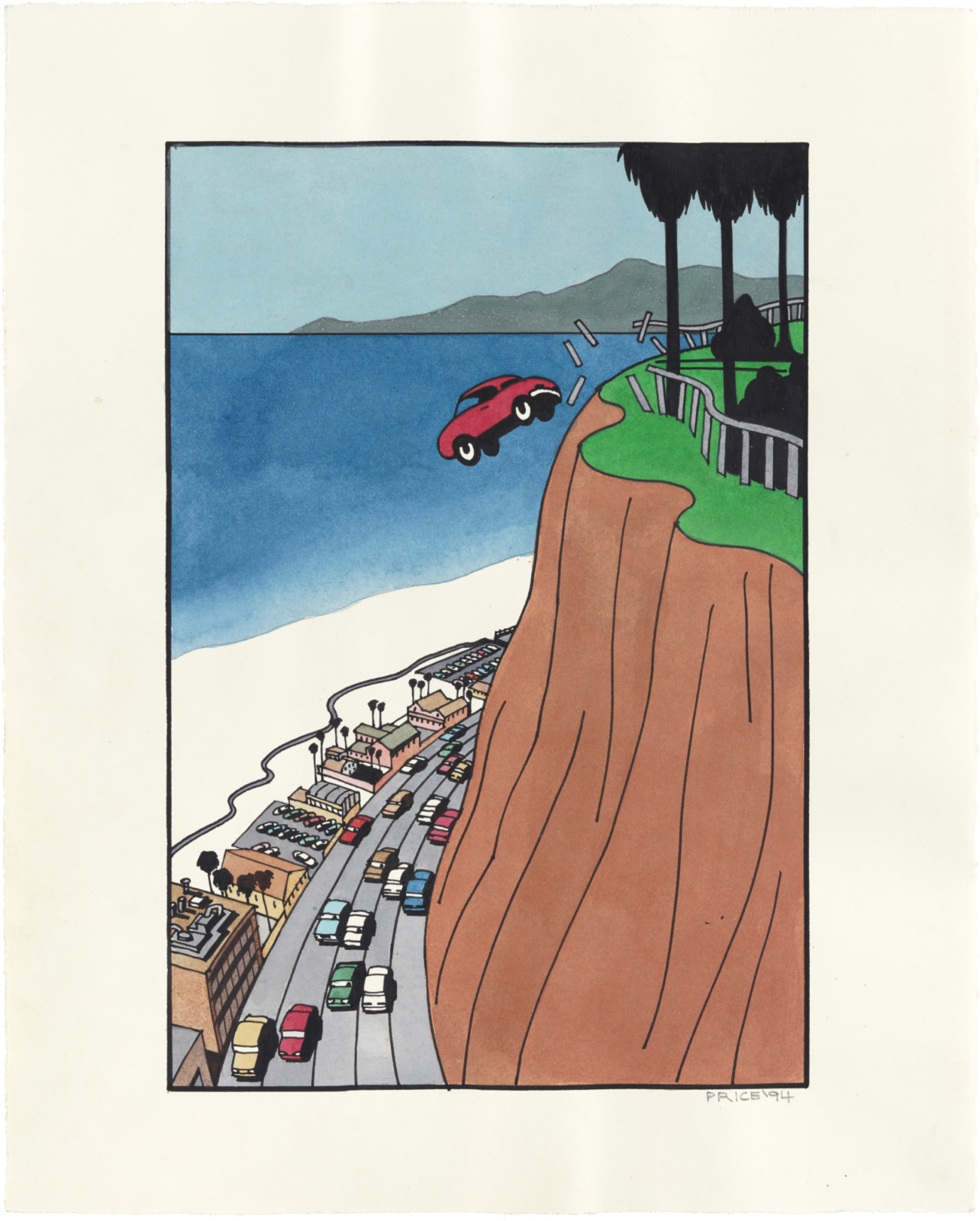 Drawing by Ken Price, , dated 1994