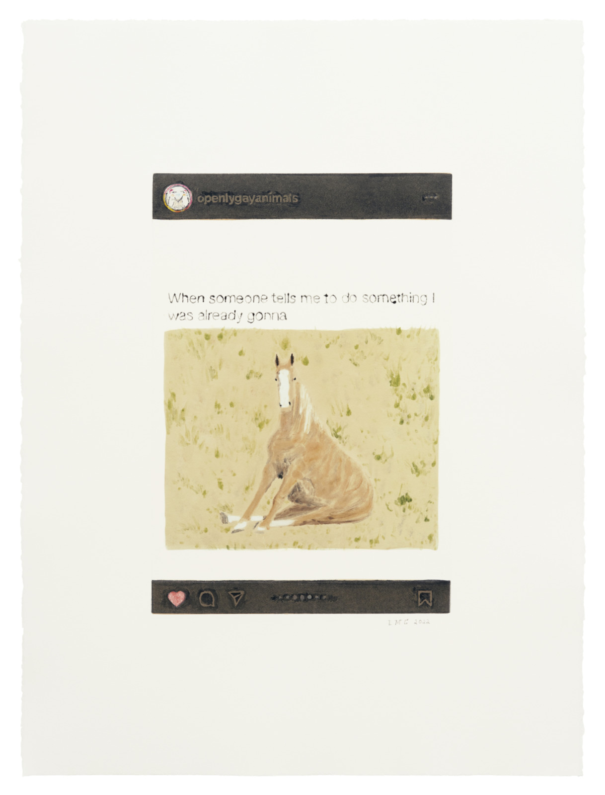 Print by Leidy Churchman, , dated 2022