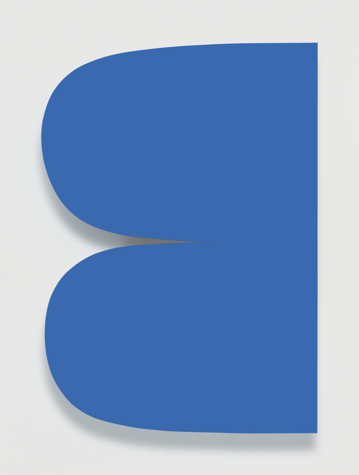 <p><em>Blue Curves</em>, 2014<br />Painted aluminum<br />Private collection</p>