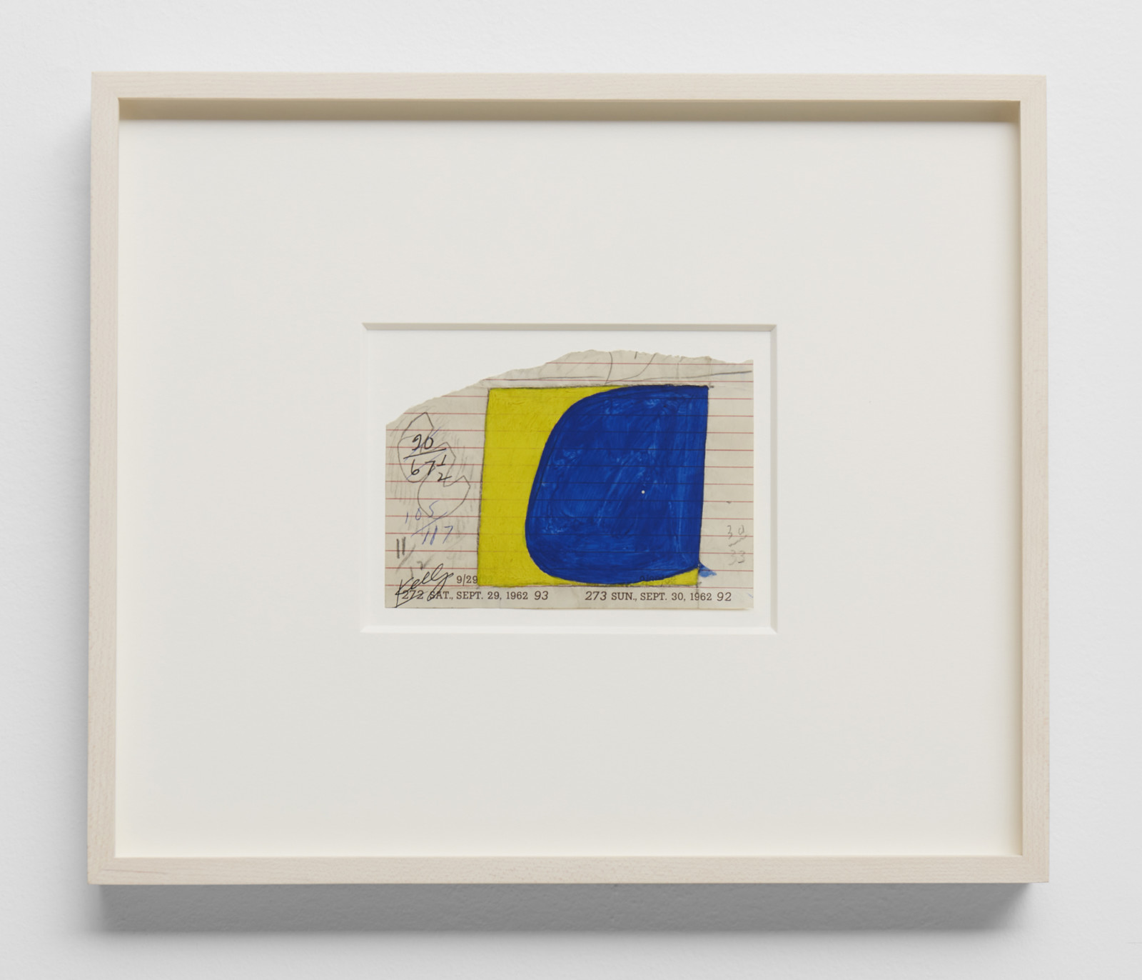 Artwork by Ellsworth Kelly, , dated 1962