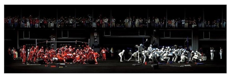 芸術写真 F1 Boxenstopp, 2007 F1 Boxenstopp I, ANDREAS GURSKY | Matthew Marks Gallery