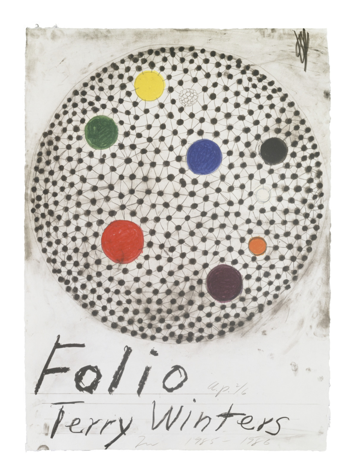 Print by Terry Winters, , dated 1985–86