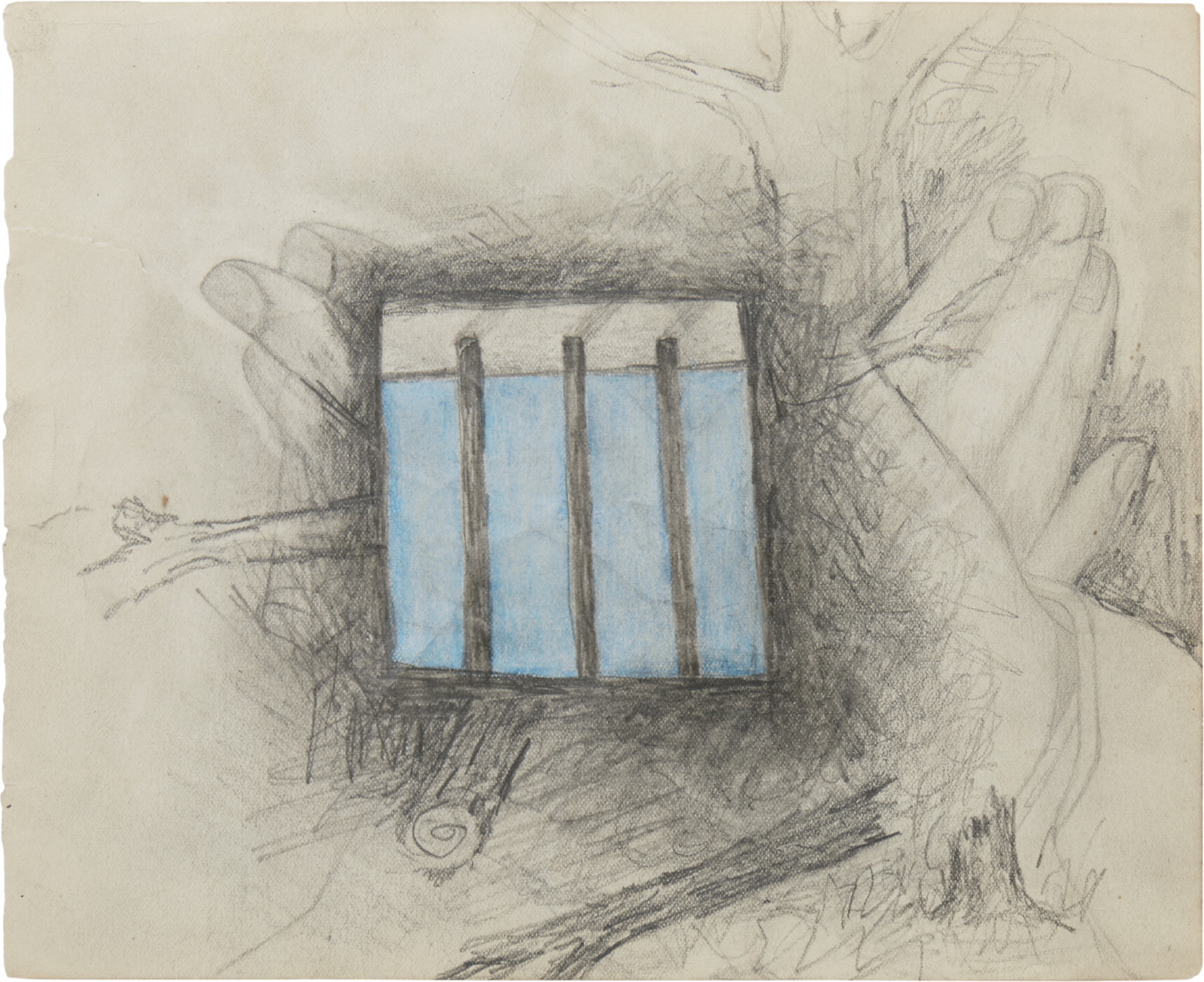 Drawing by Robert Gober, , dated 2020