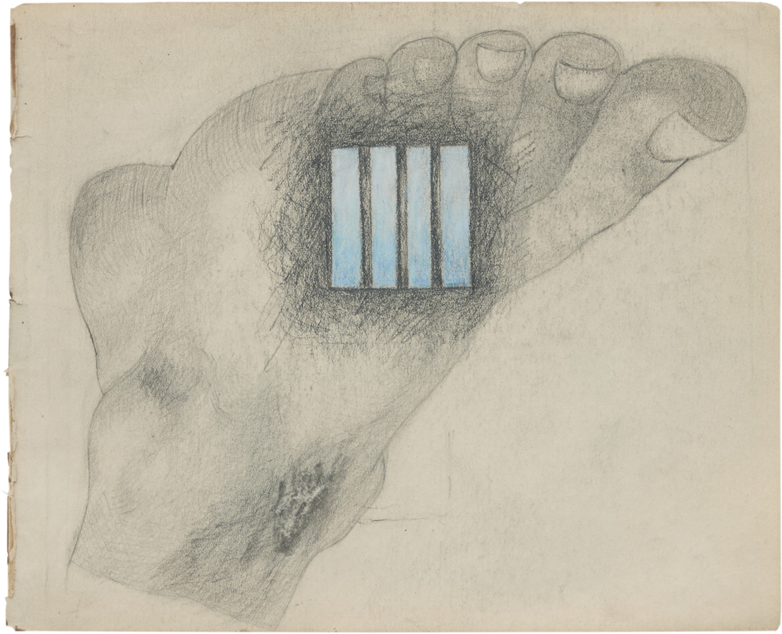 Drawing by Robert Gober, , dated 2000