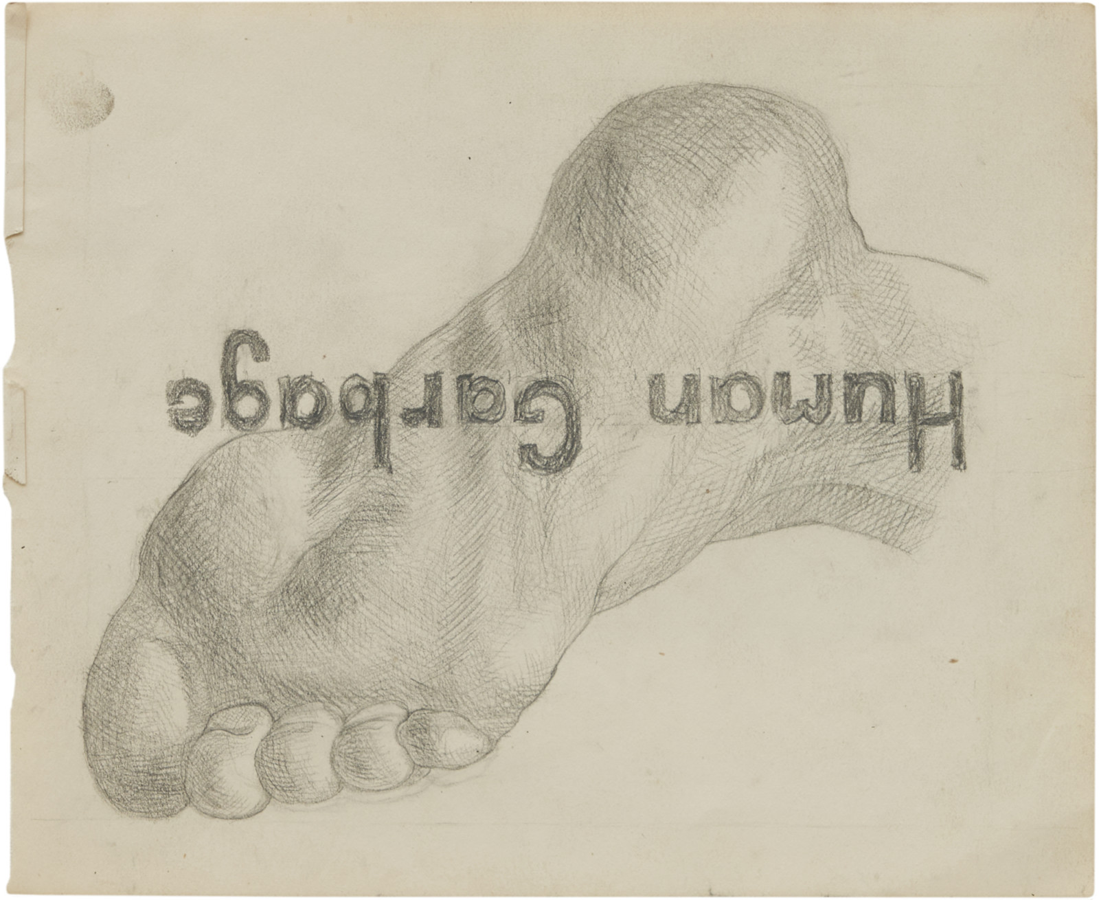 Drawing by Robert Gober, , dated 2000
