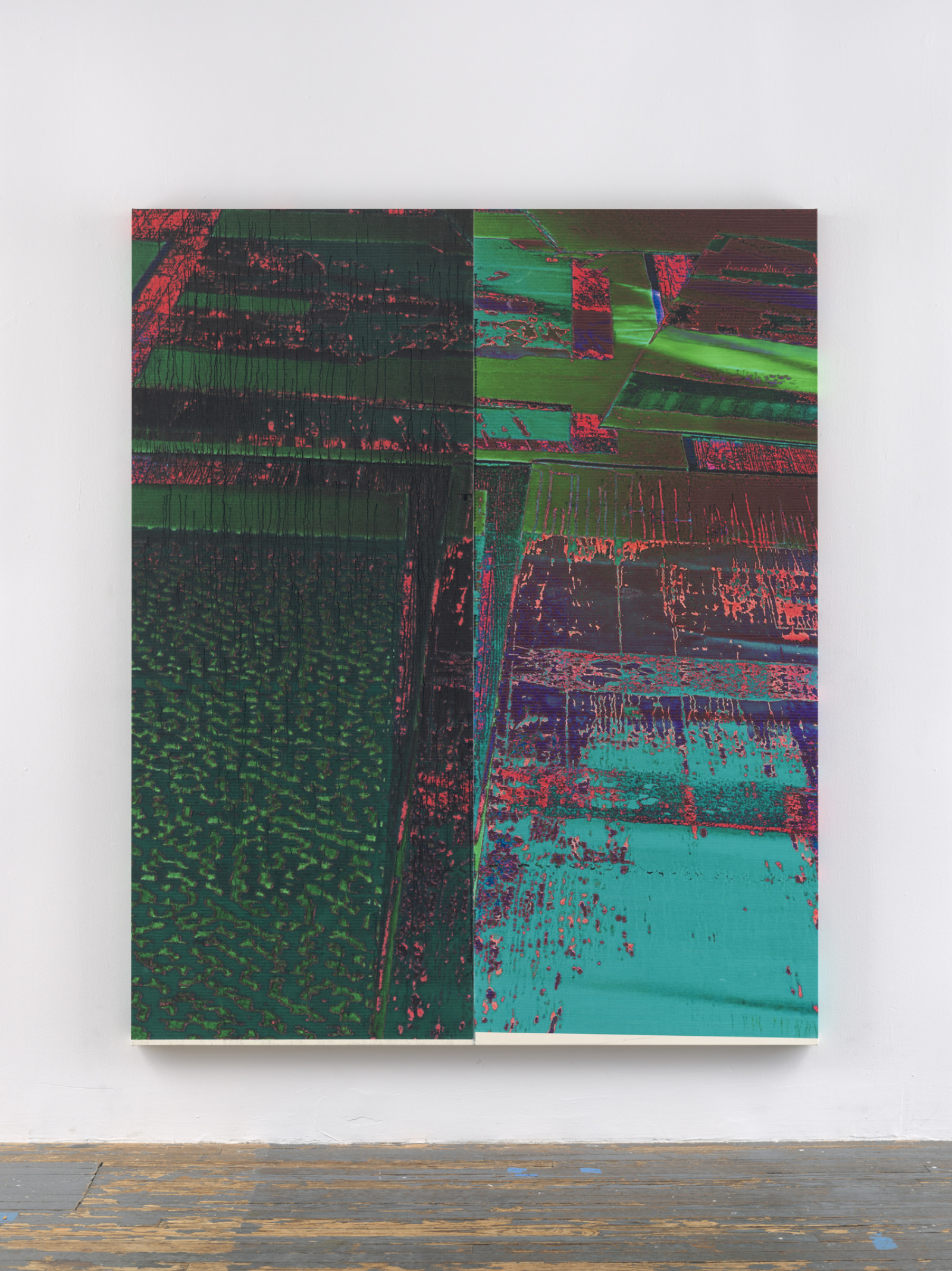 Painting by Wade Guyton, , dated 2021