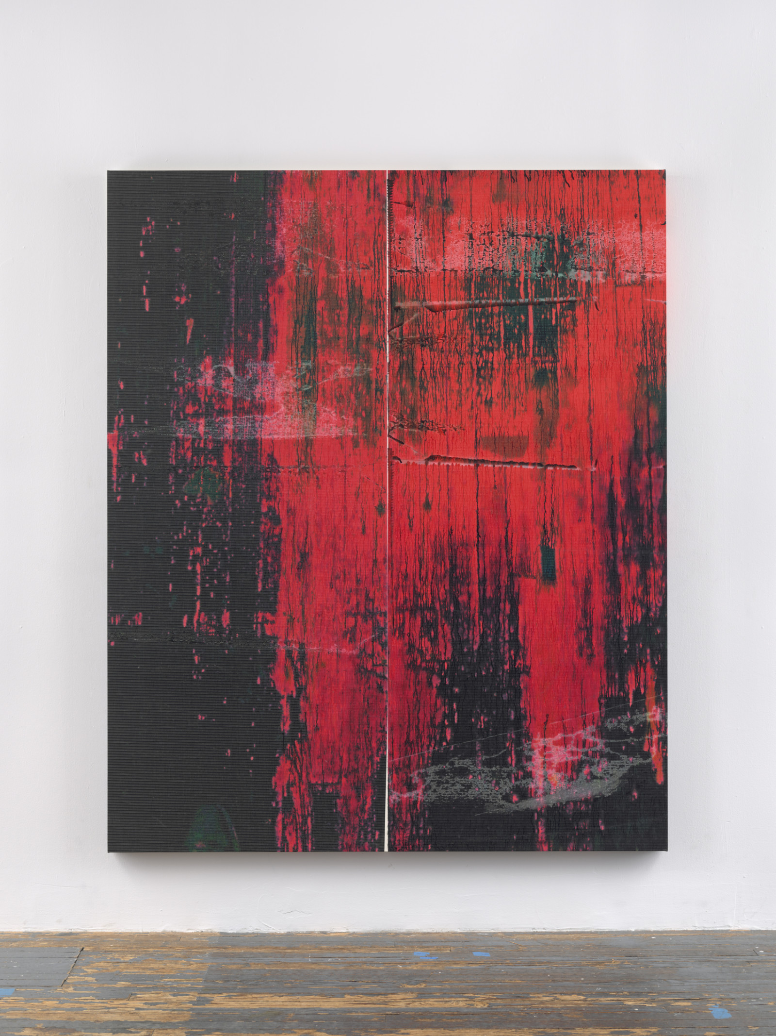 Painting by Wade Guyton, , dated 2021