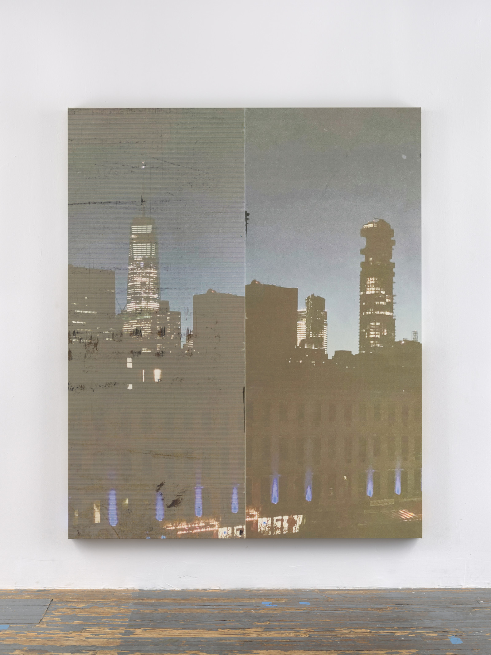 Painting by Wade Guyton, , dated 2021