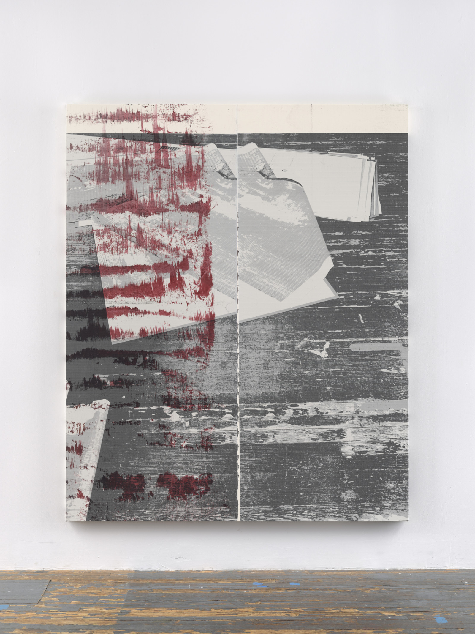Painting by Wade Guyton, , dated 2021