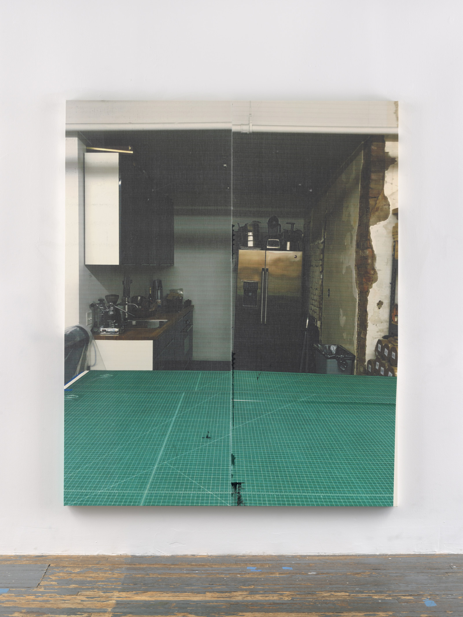 Painting by Wade Guyton, , dated 2021
