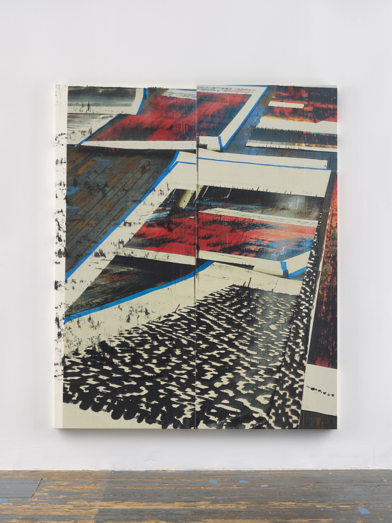 Painting by Wade Guyton, , dated 2021