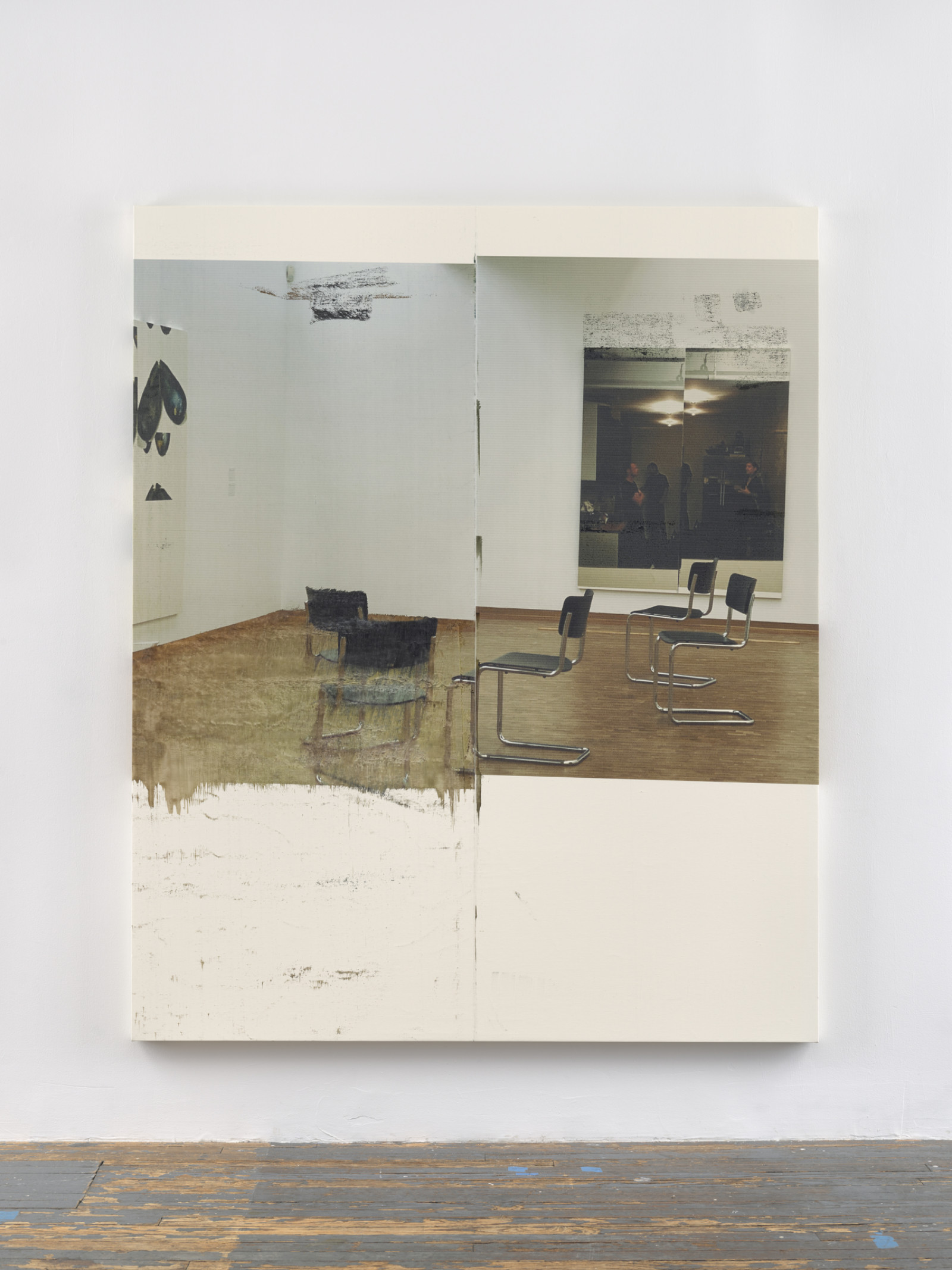 Painting by Wade Guyton, , dated 2021