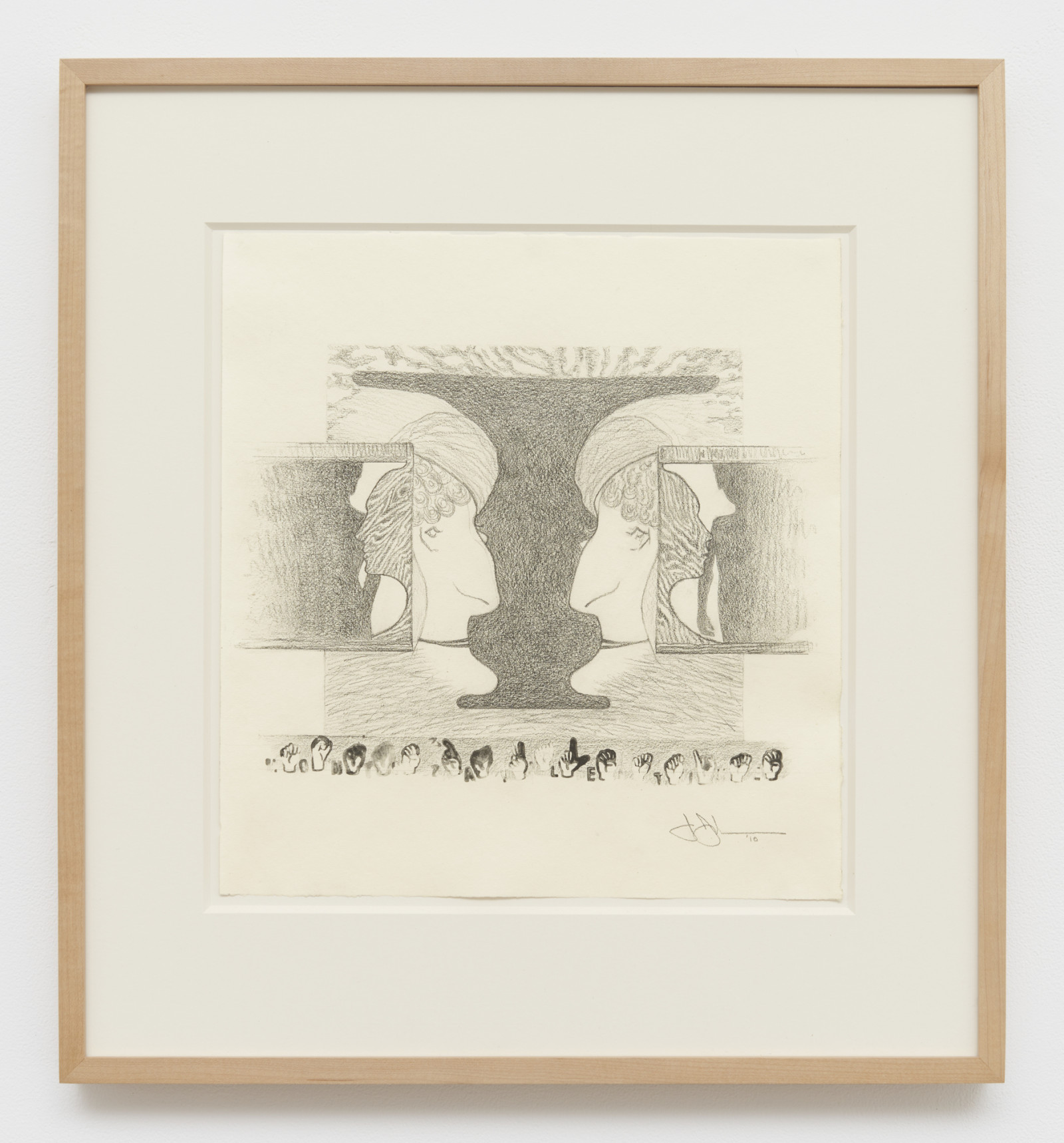 Drawing by Jasper Johns, , dated 2010