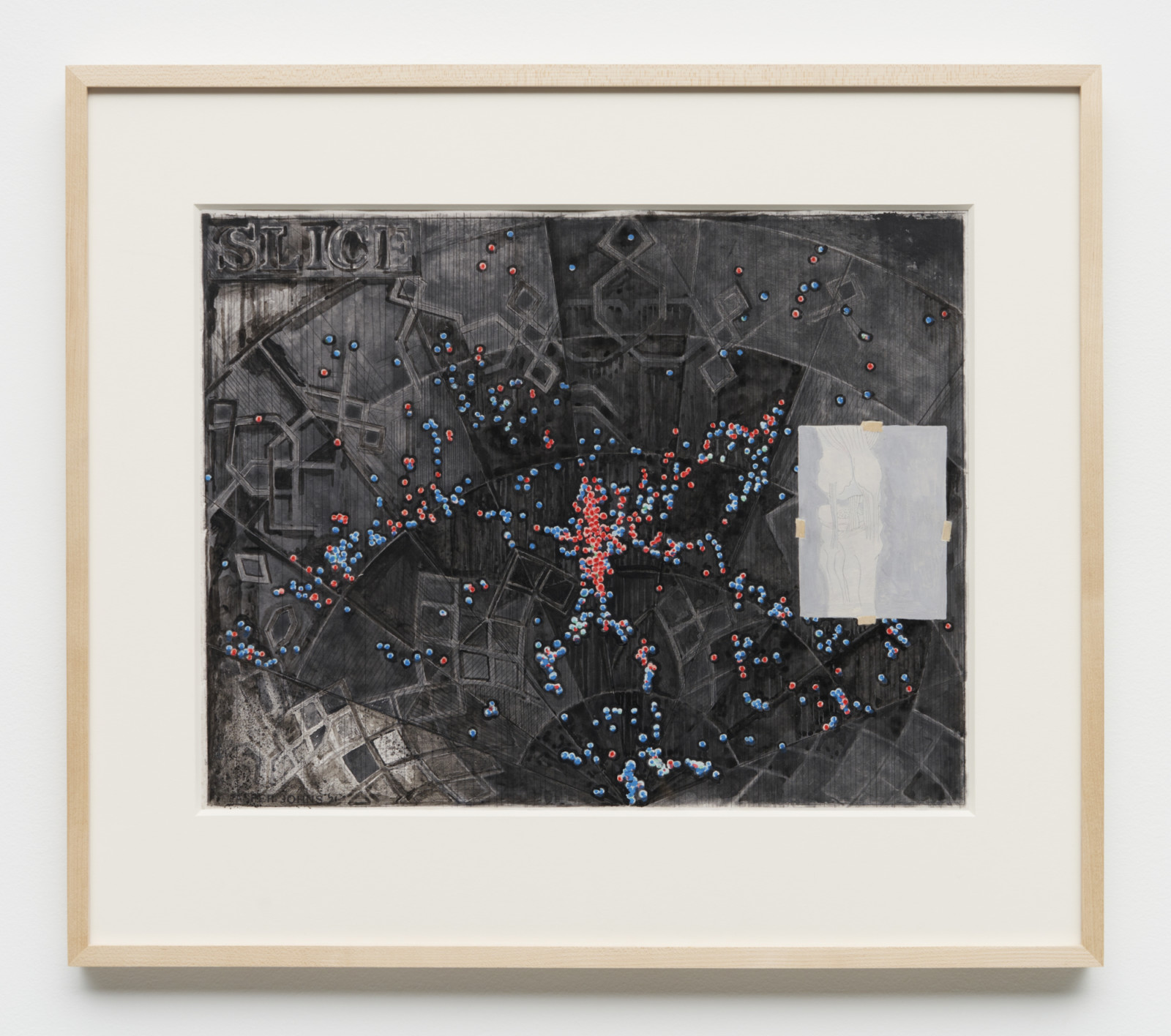 Drawing by Jasper Johns, , dated 2021