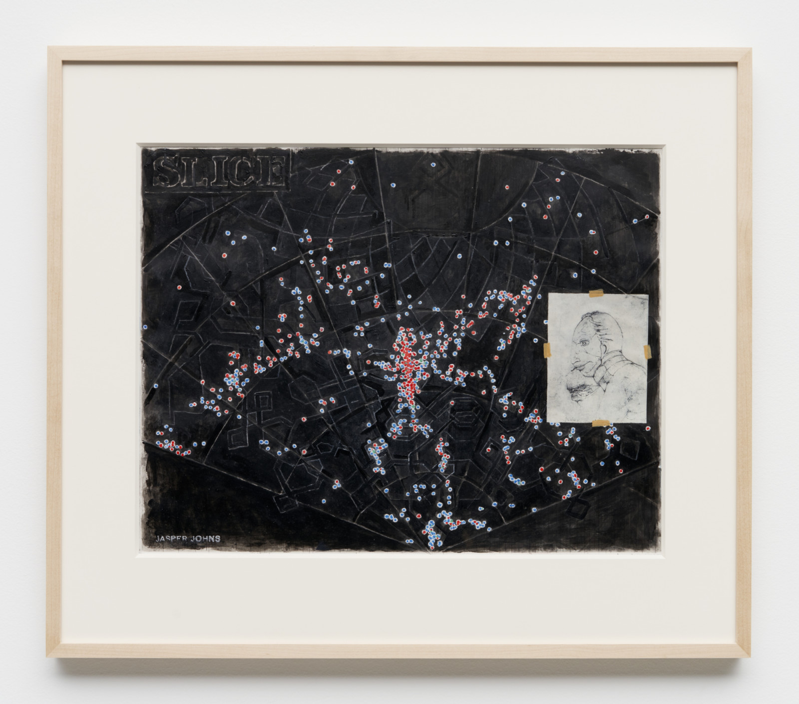 Drawing by Jasper Johns, , dated 2021