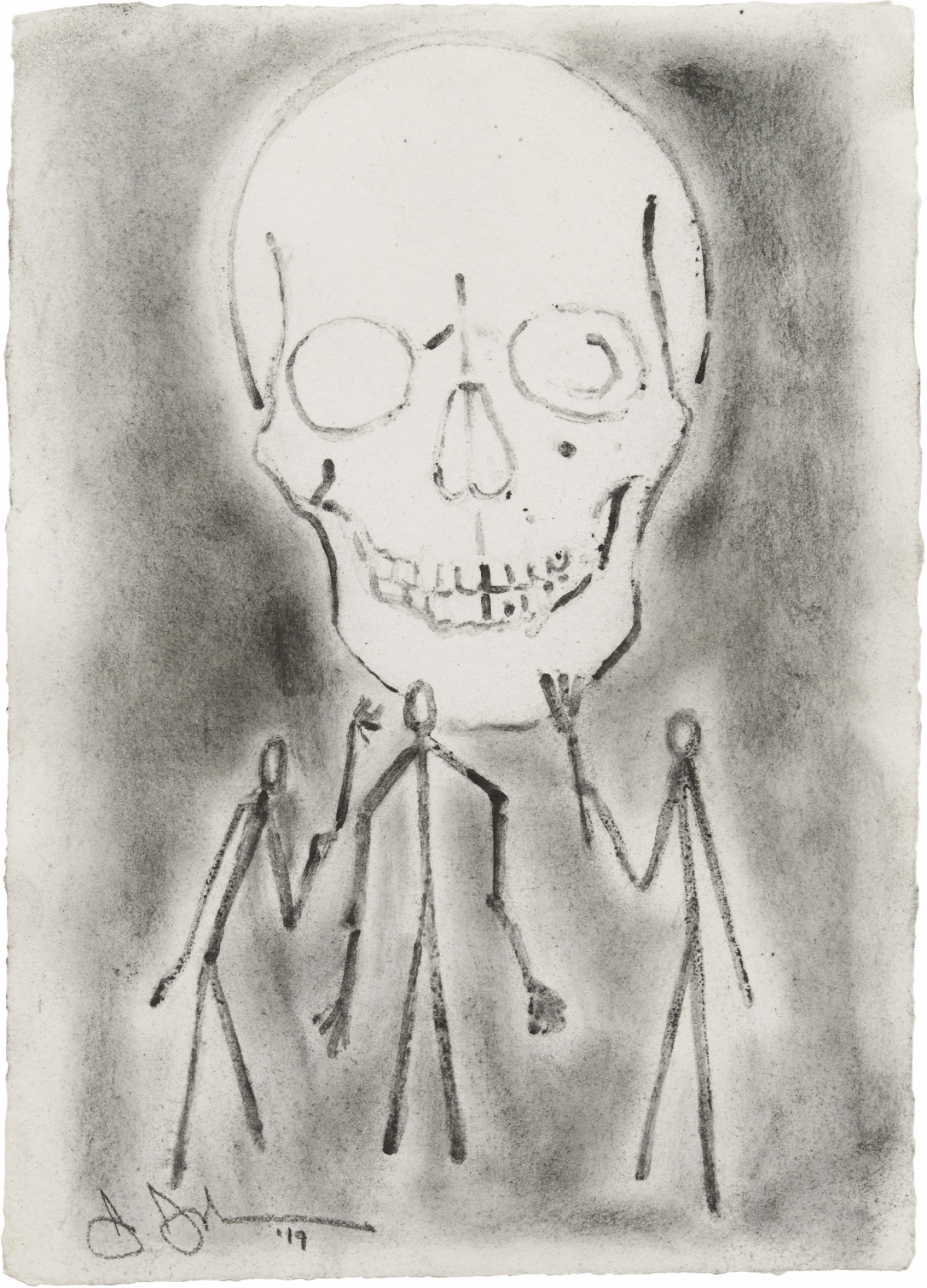 Drawing by Jasper Johns, , dated 2019