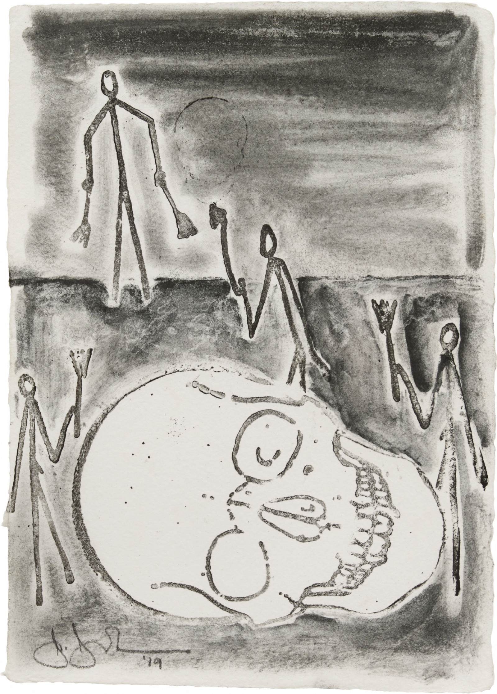 Drawing by Jasper Johns, , dated 2019