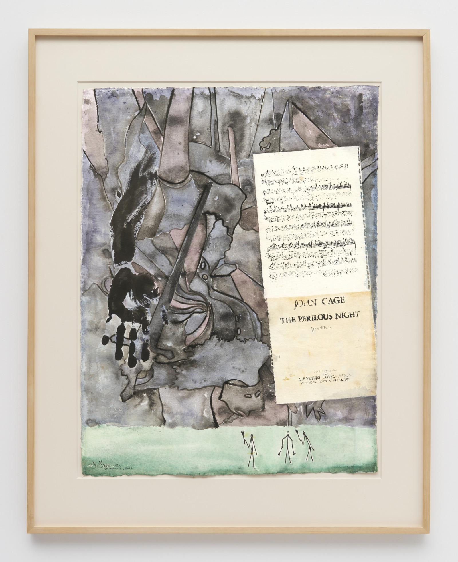 Drawing by Jasper Johns, , dated 1990