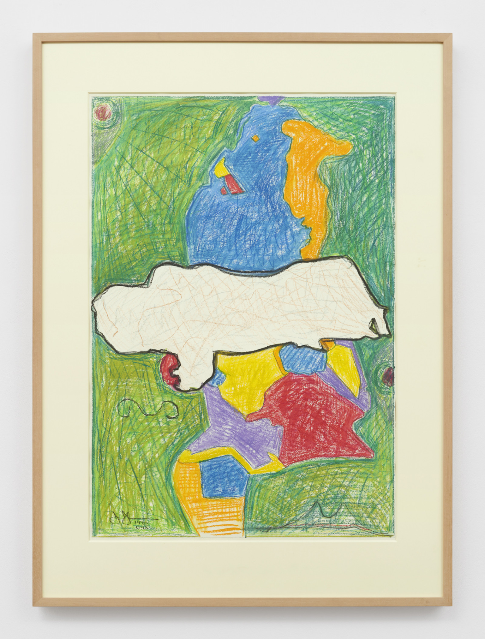Drawing by Jasper Johns, , dated 1990