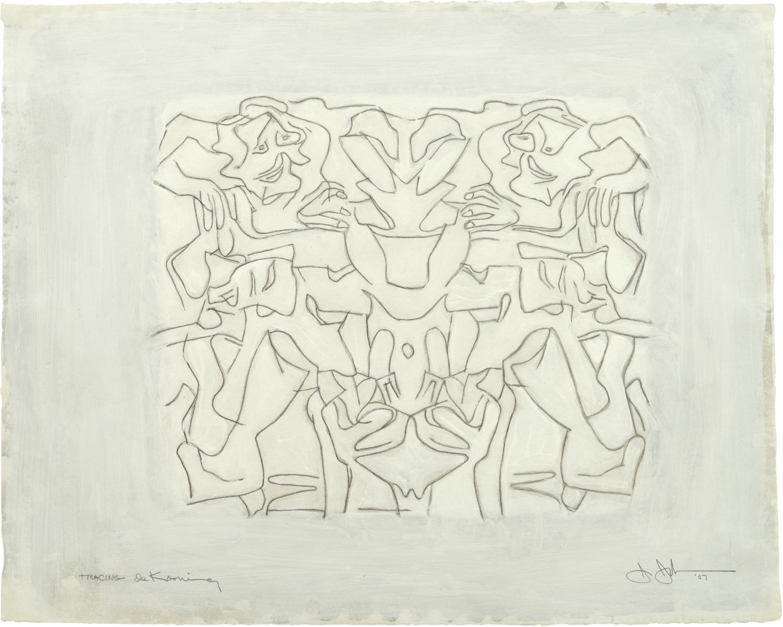 Drawing by Jasper Johns, , dated 2007