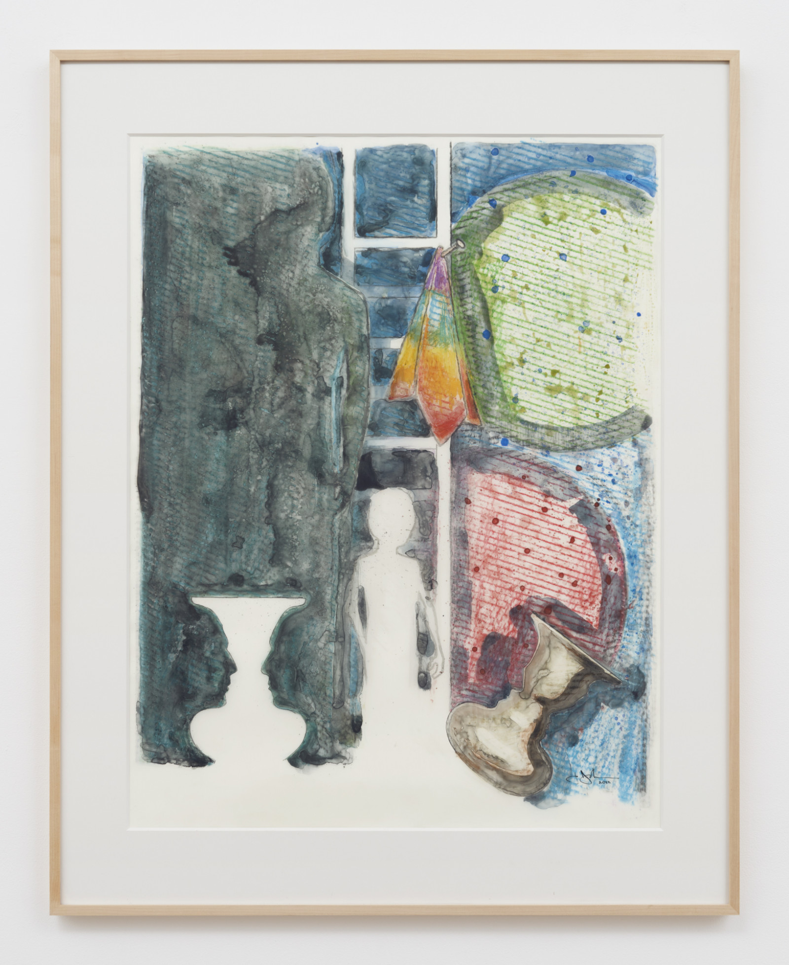 Drawing by Jasper Johns, , dated 2012