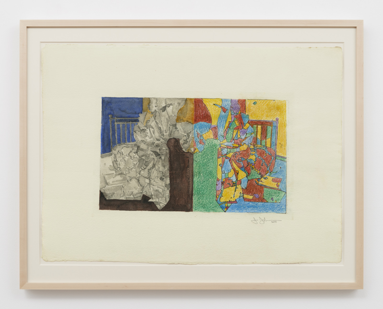 Drawing by Jasper Johns, , dated 2014