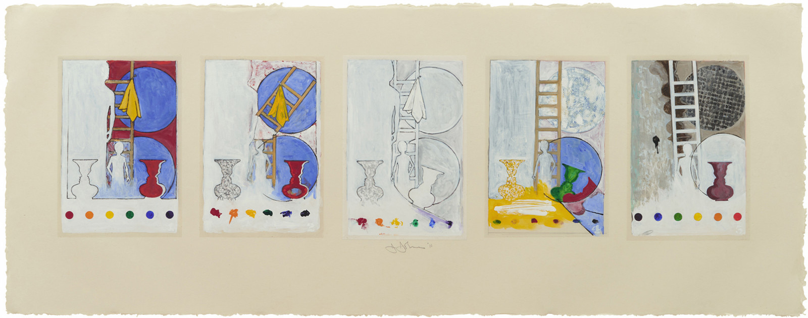 Drawing by Jasper Johns, , dated 2011