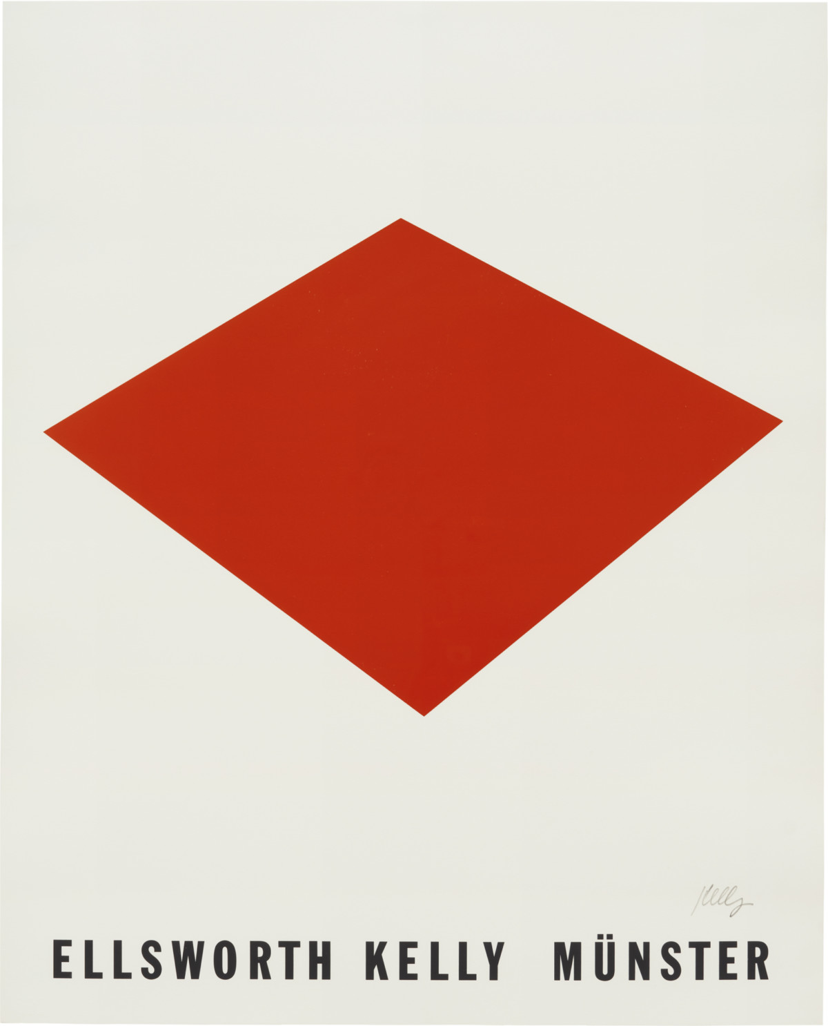 <p>Poster for Kelly's 1992 exhibition at the Westfälisches Landesmuseum in Münster.</p>