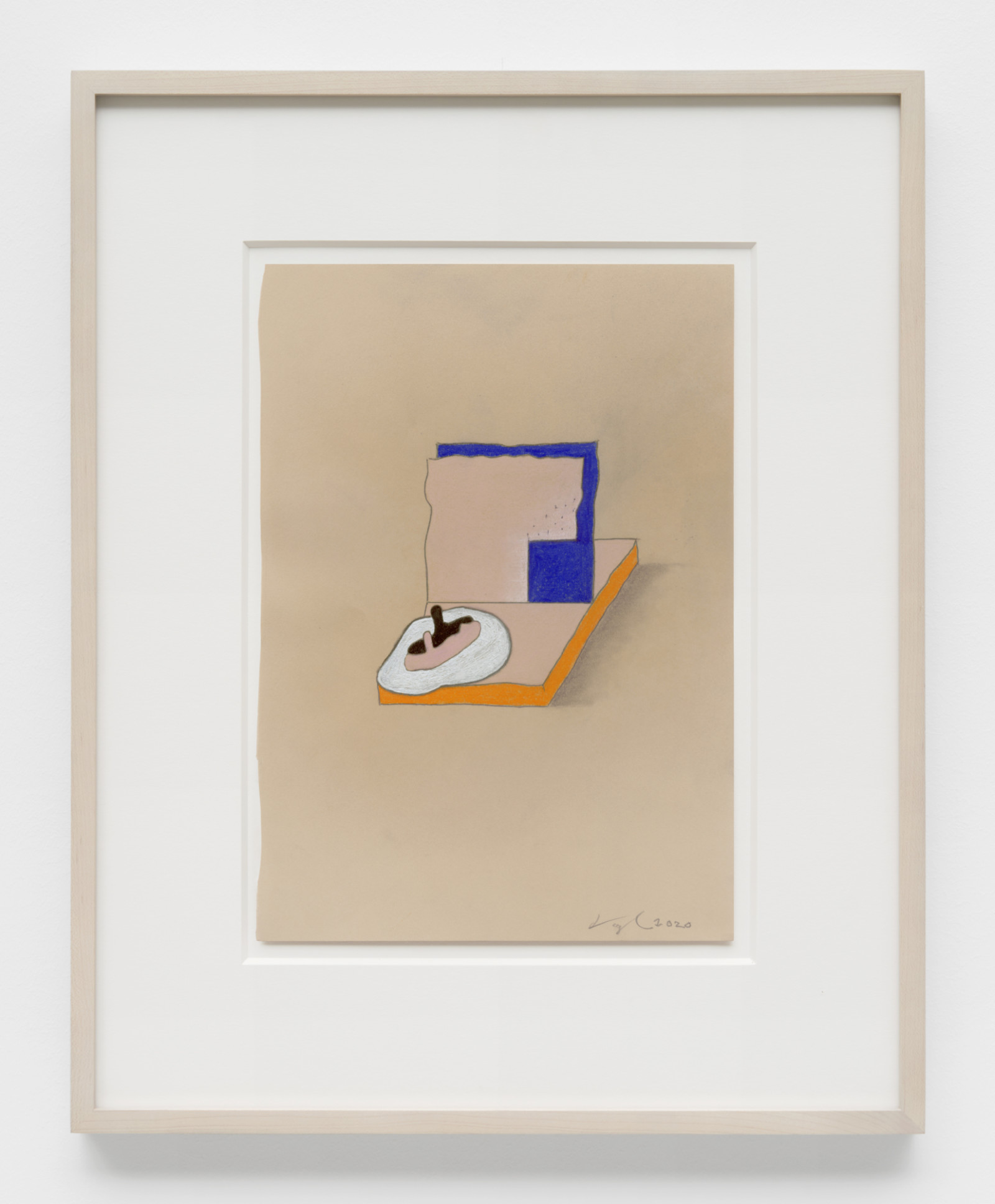 Drawing by Ron Nagle, , dated 2020