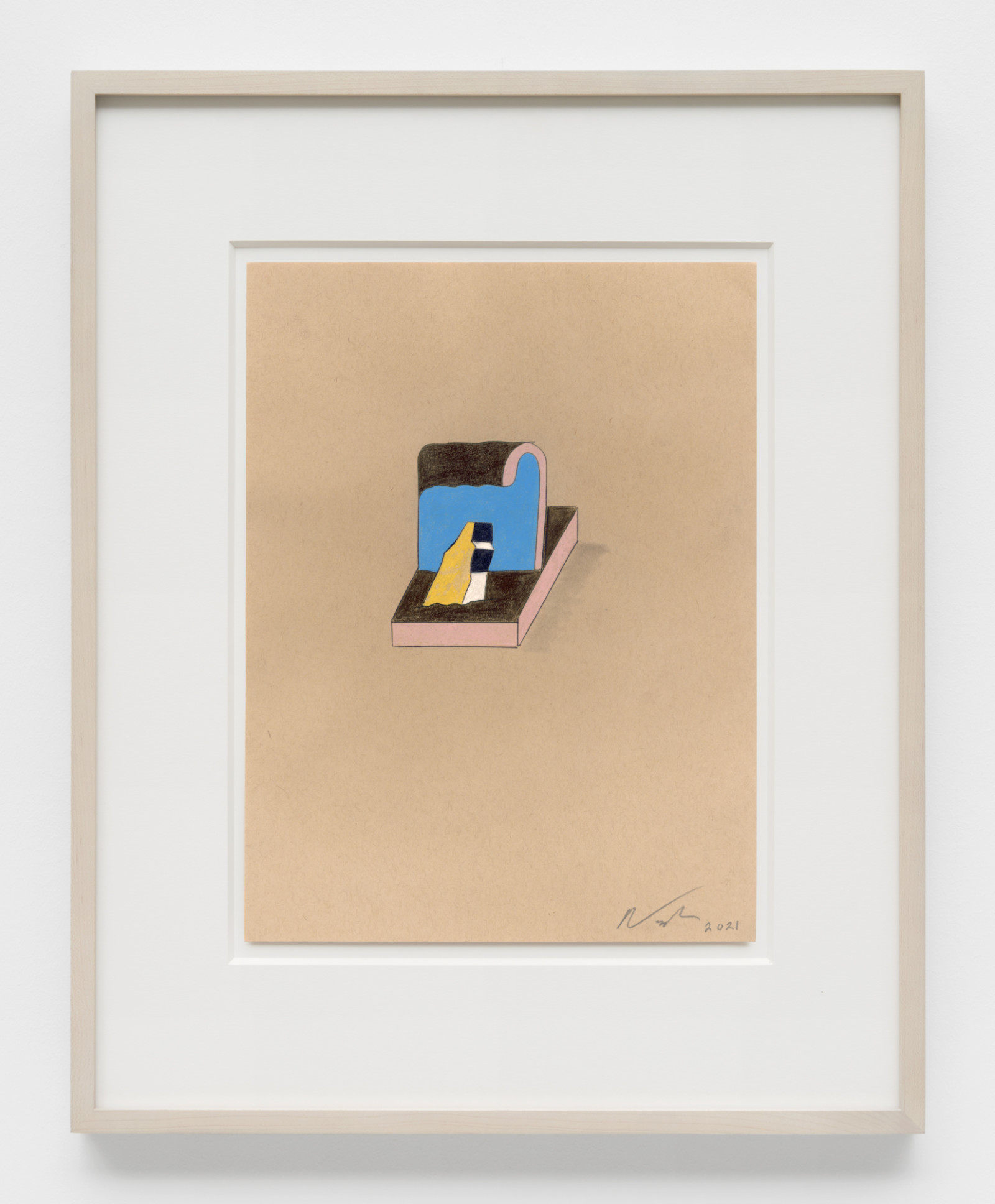 Drawing by Ron Nagle, , dated 2020
