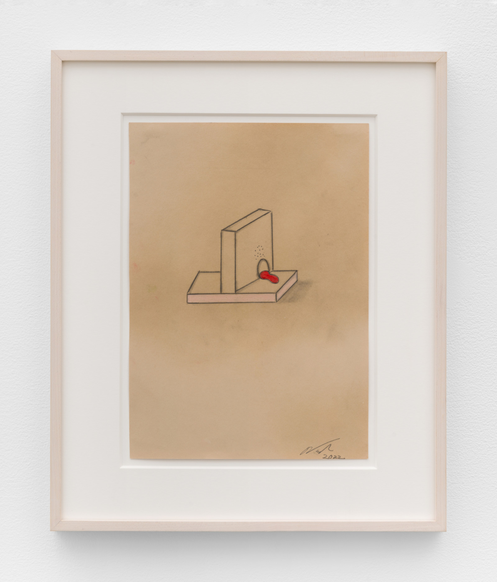 Drawing by Ron Nagle, , dated 2022