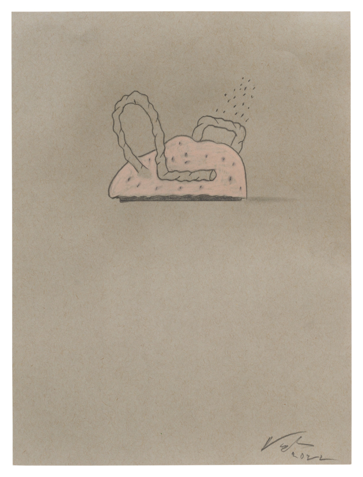 Drawing by Ron Nagle, , dated 2022