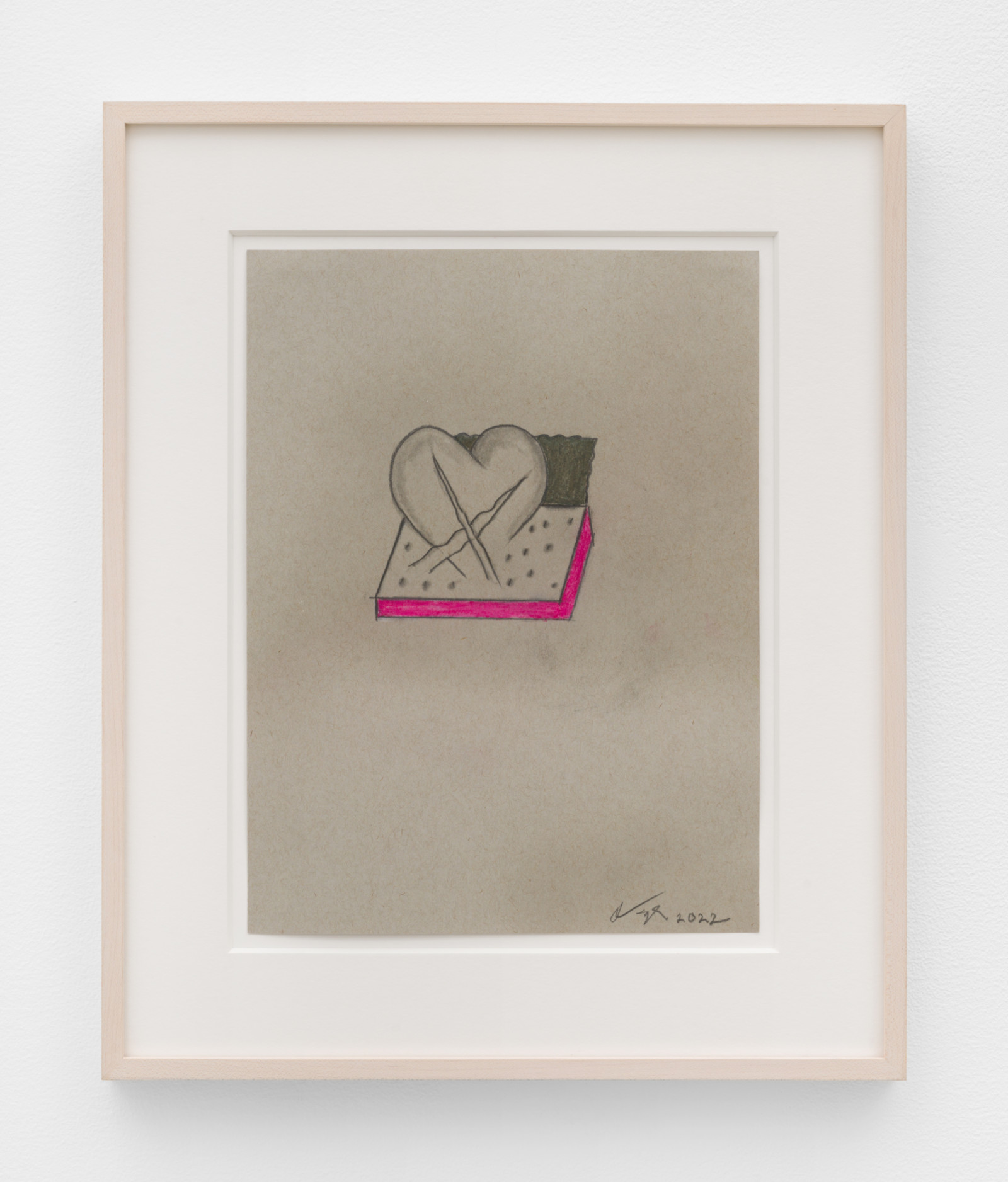 Drawing by Ron Nagle, , dated 2022