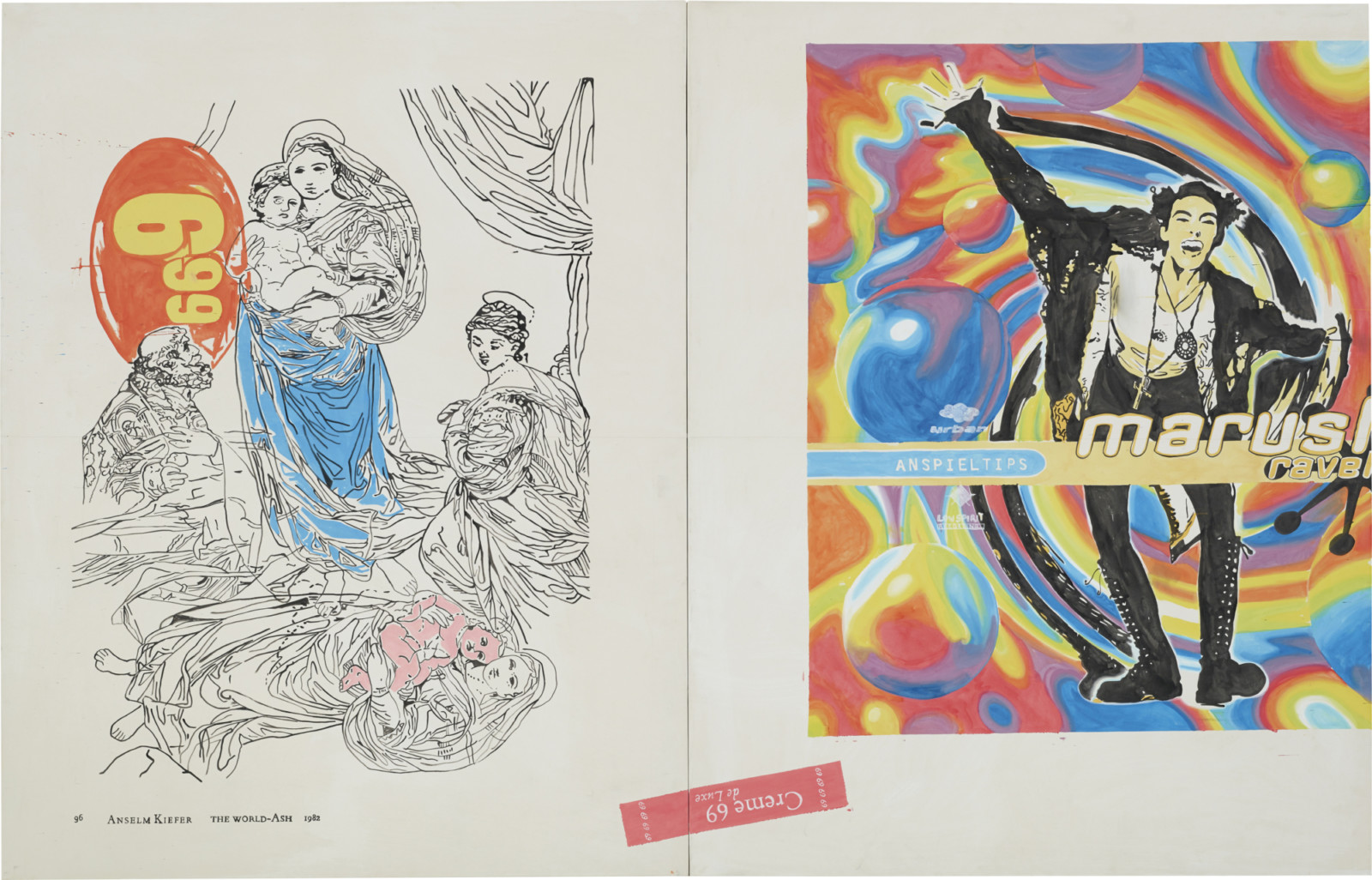 Painting by Michel Majerus, , dated 1994