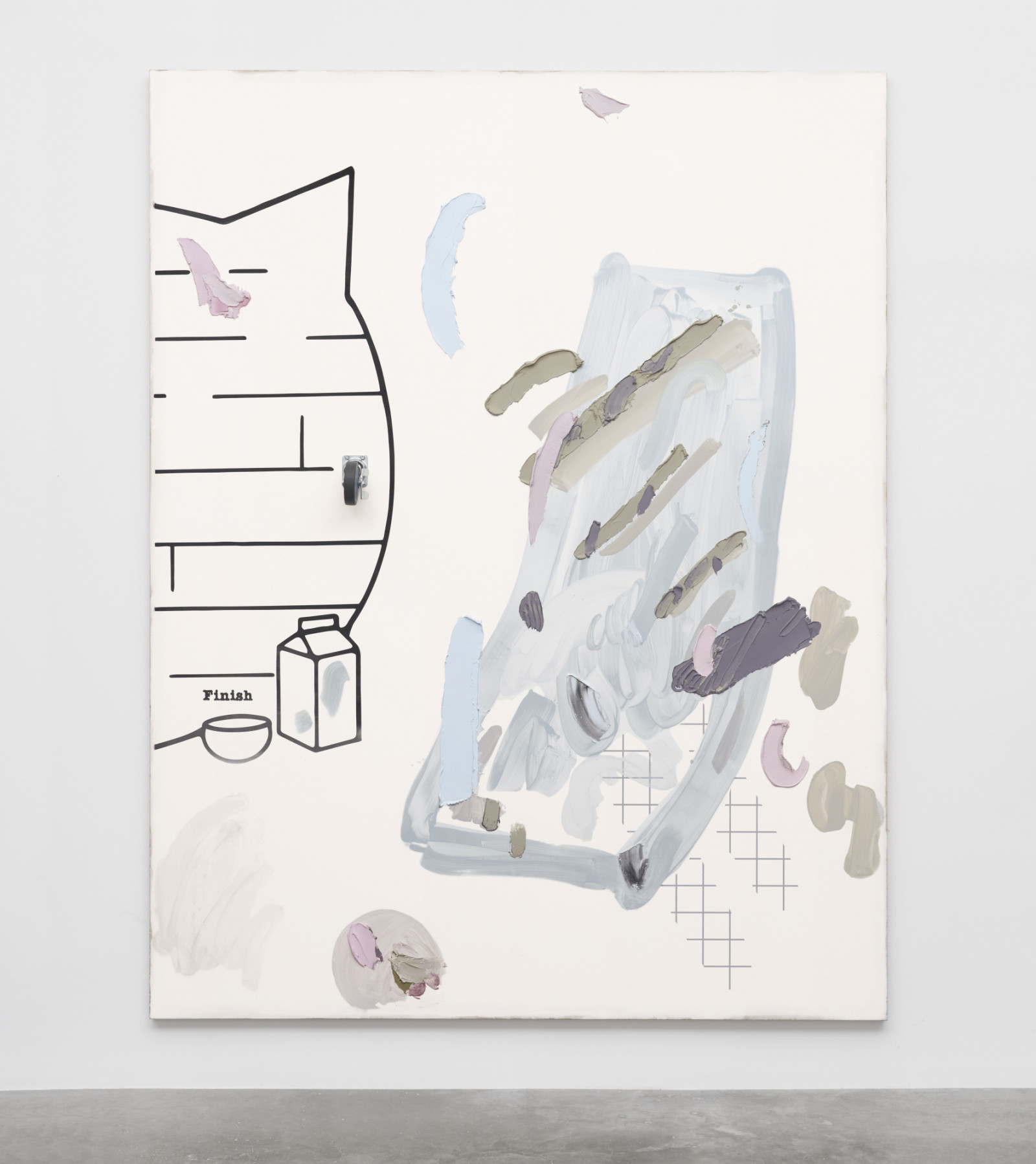 Painting by Laura Owens, , dated 2013