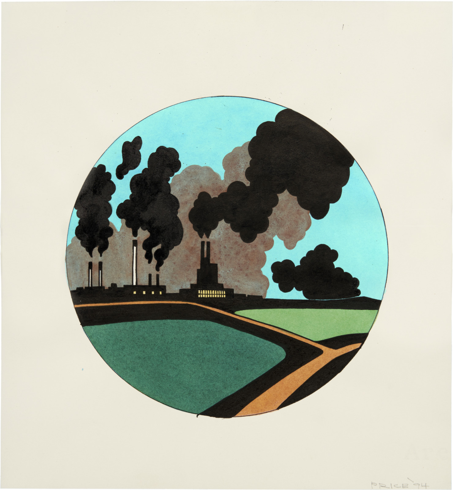 Drawing by Ken Price, , dated 1994