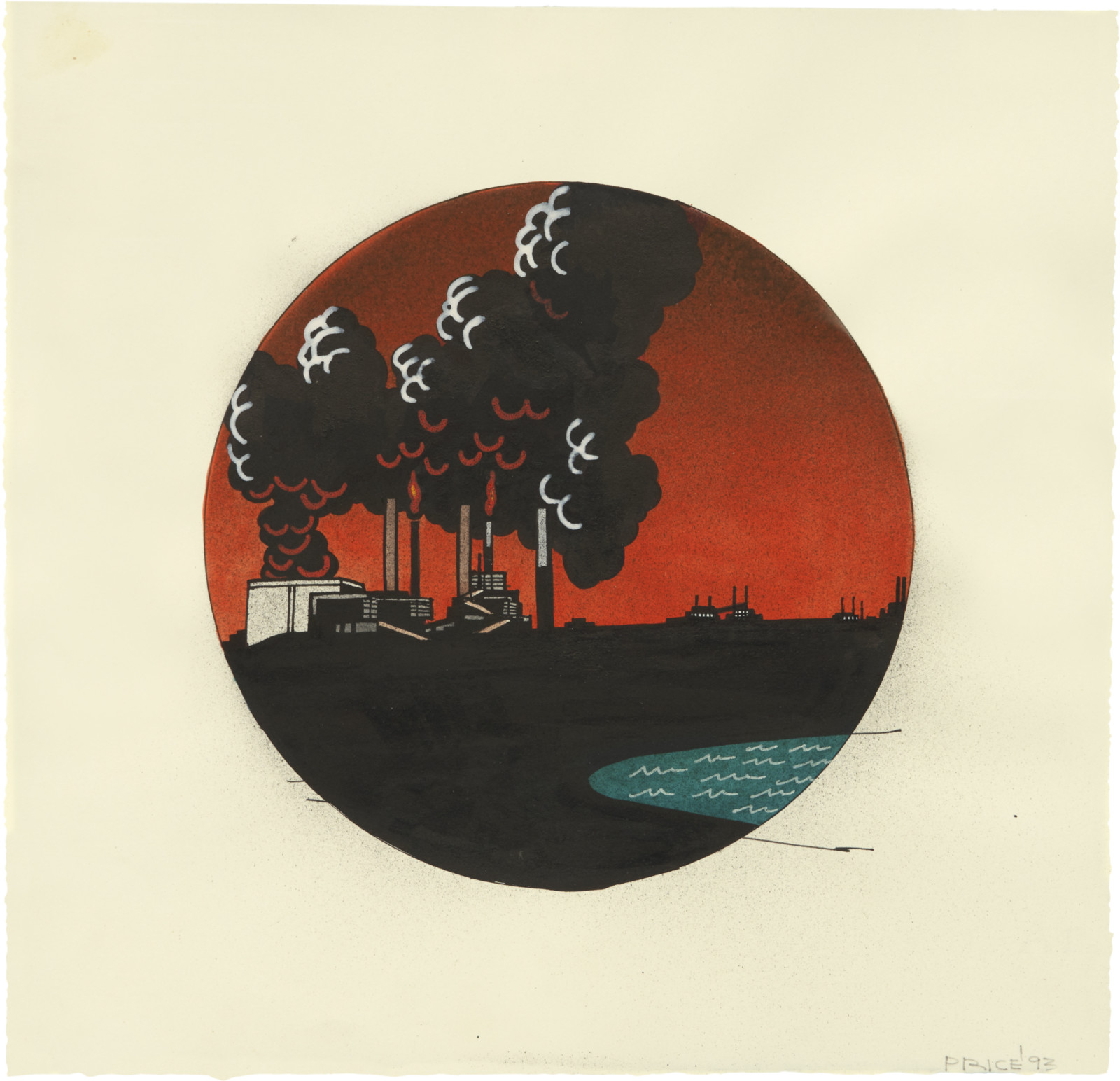 Drawing by Ken Price, , dated 1993