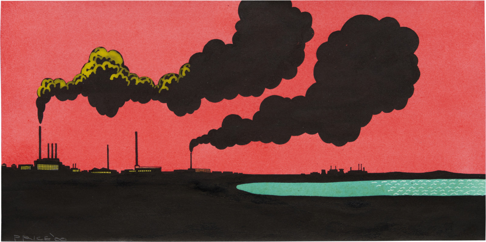 Drawing by Ken Price, , dated 2000