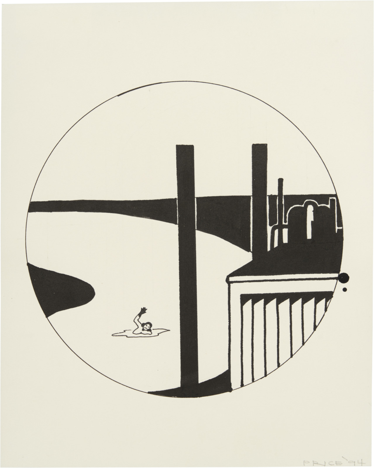 Drawing by Ken Price, , dated 1994