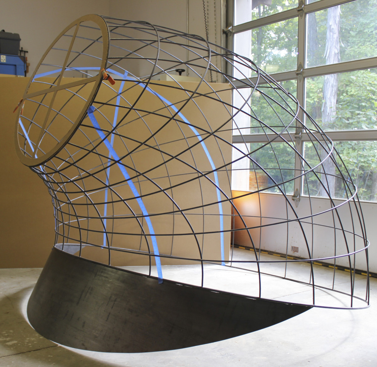 <p><em>Tabernacle</em> in progress at the<br />artist’s studio, 2018</p>