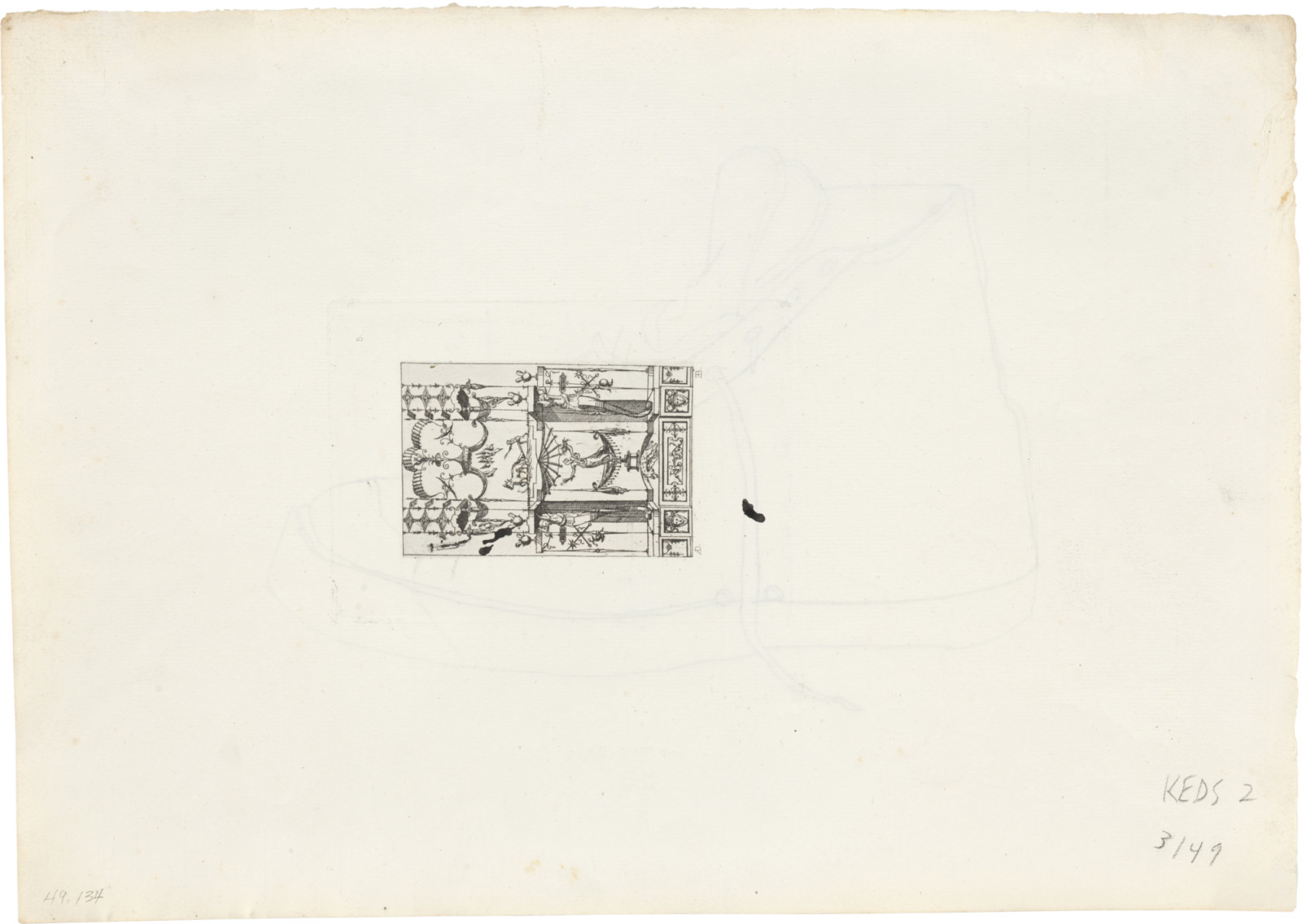 Drawing by Ellsworth Kelly, , dated 1949