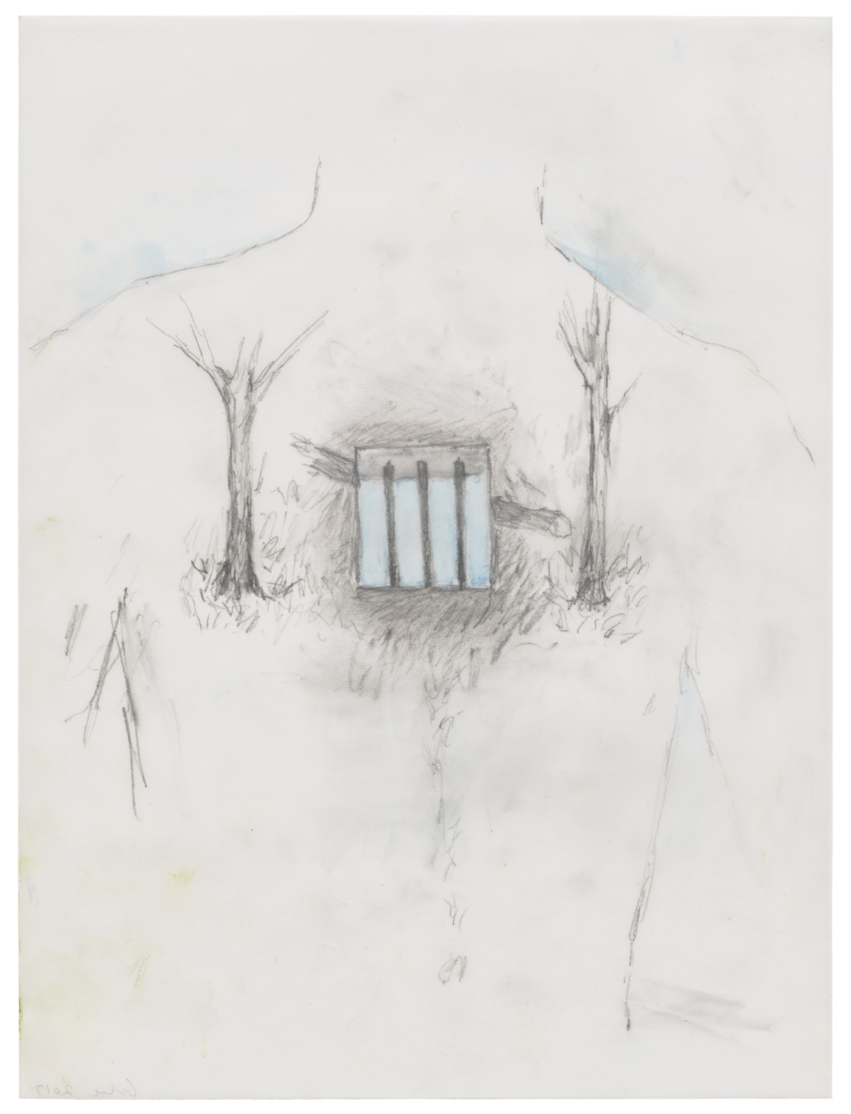 Drawing by Robert Gober, , dated 2017