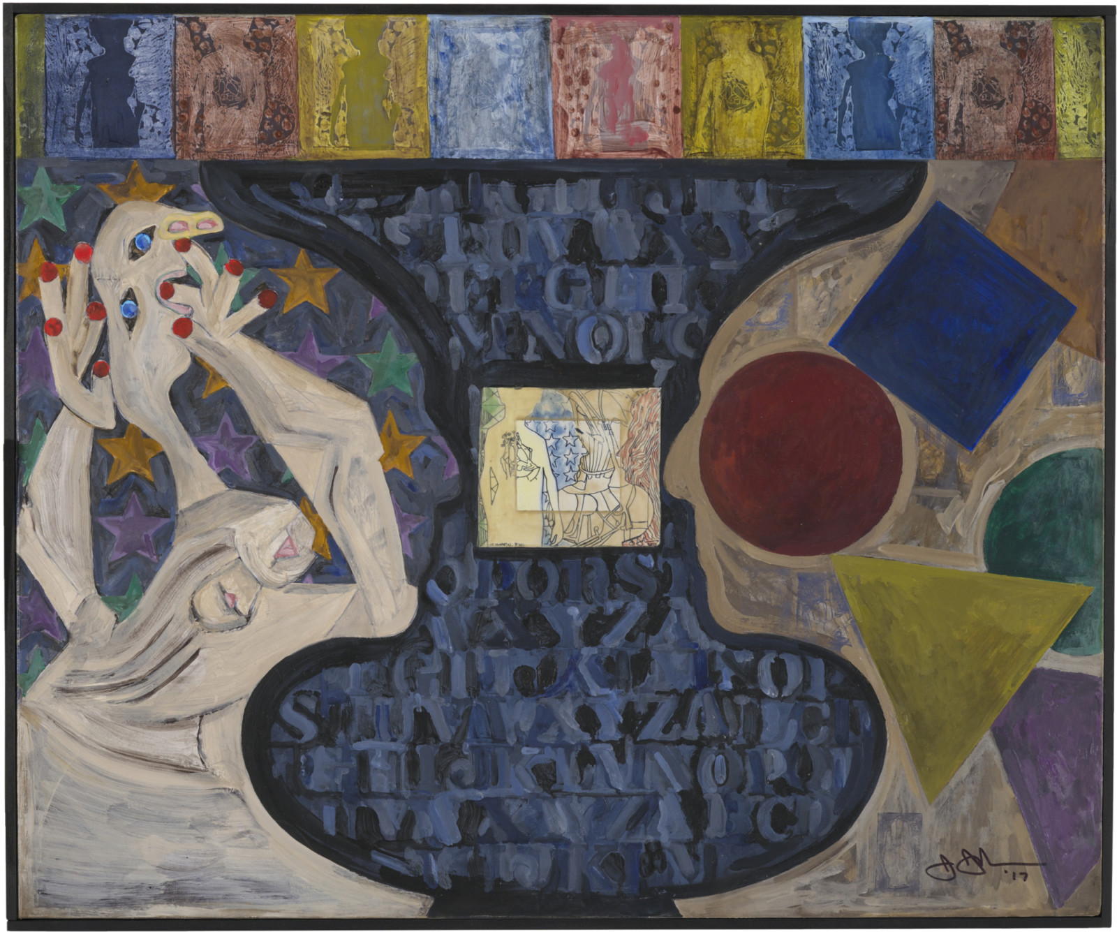 Painting by Jasper Johns, , dated 2017