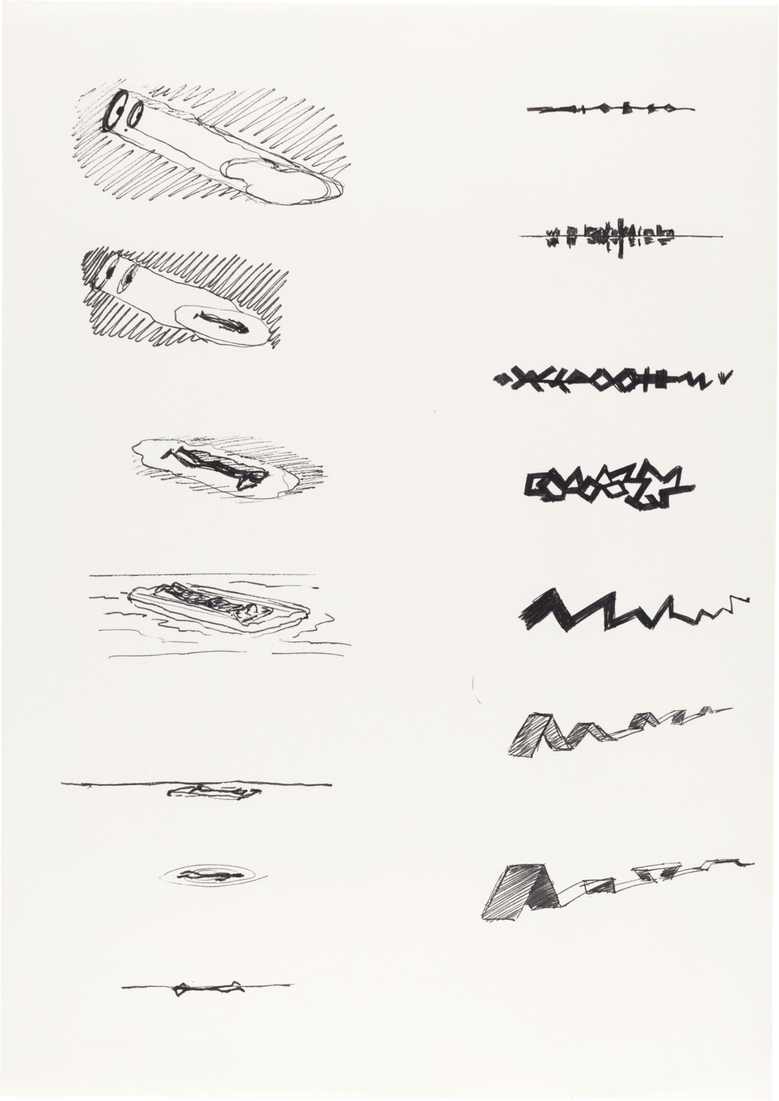 Drawing by David Weiss, , dated 1978
