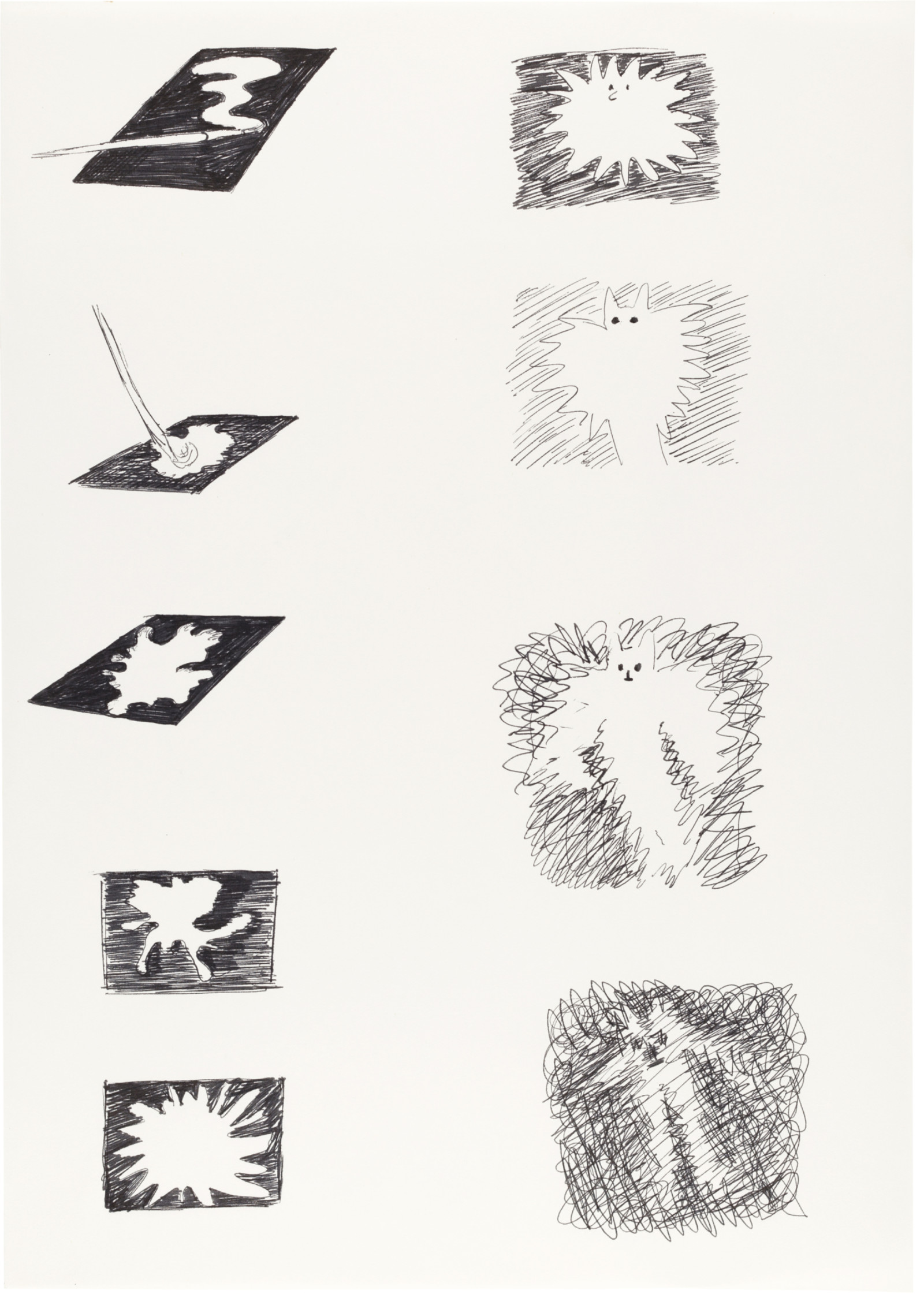 Drawing by David Weiss, , dated 1978