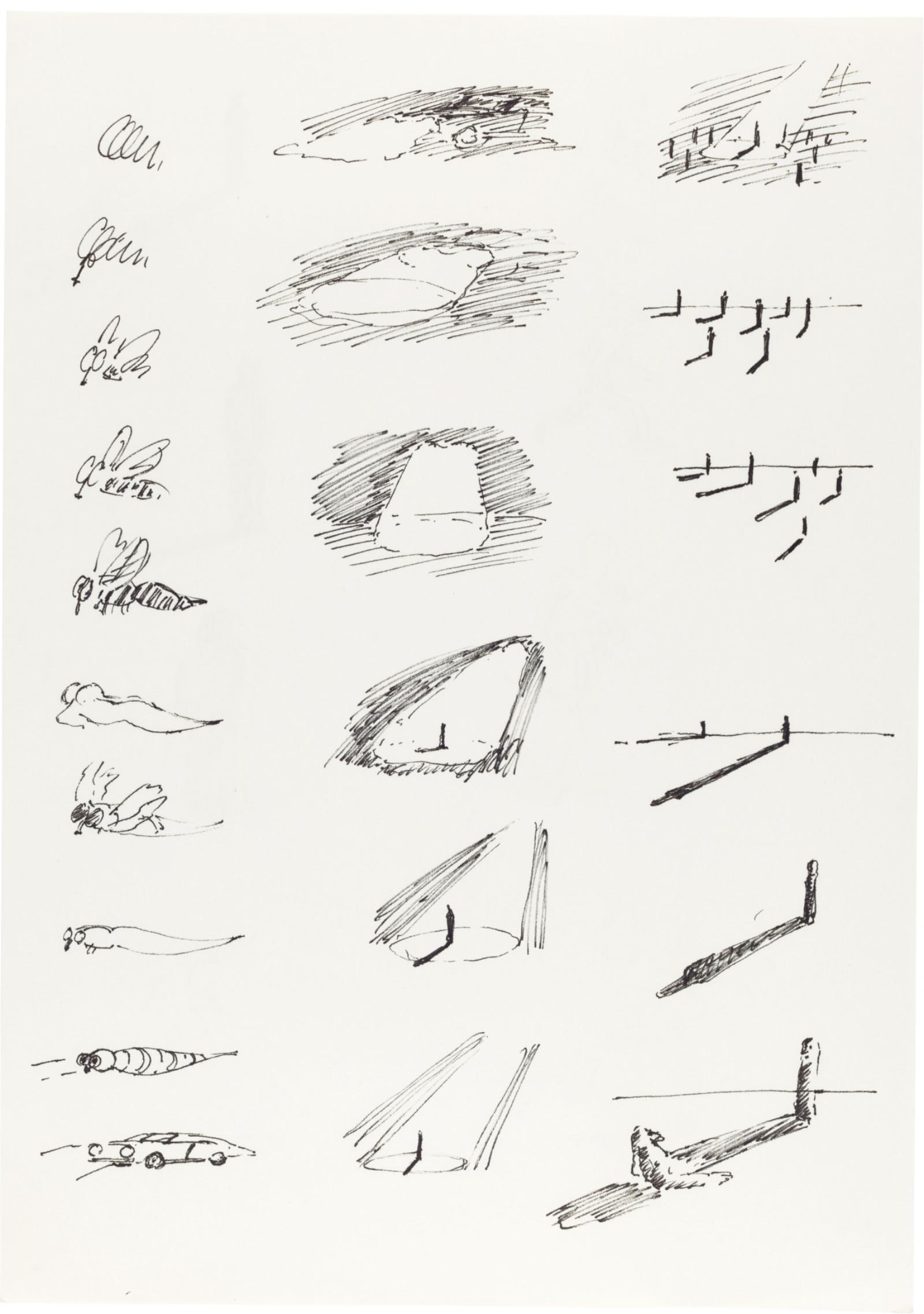 Drawing by David Weiss, , dated 1978